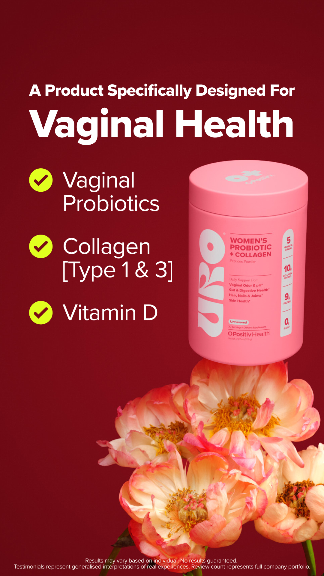 O Positiv Health Facebook ad
