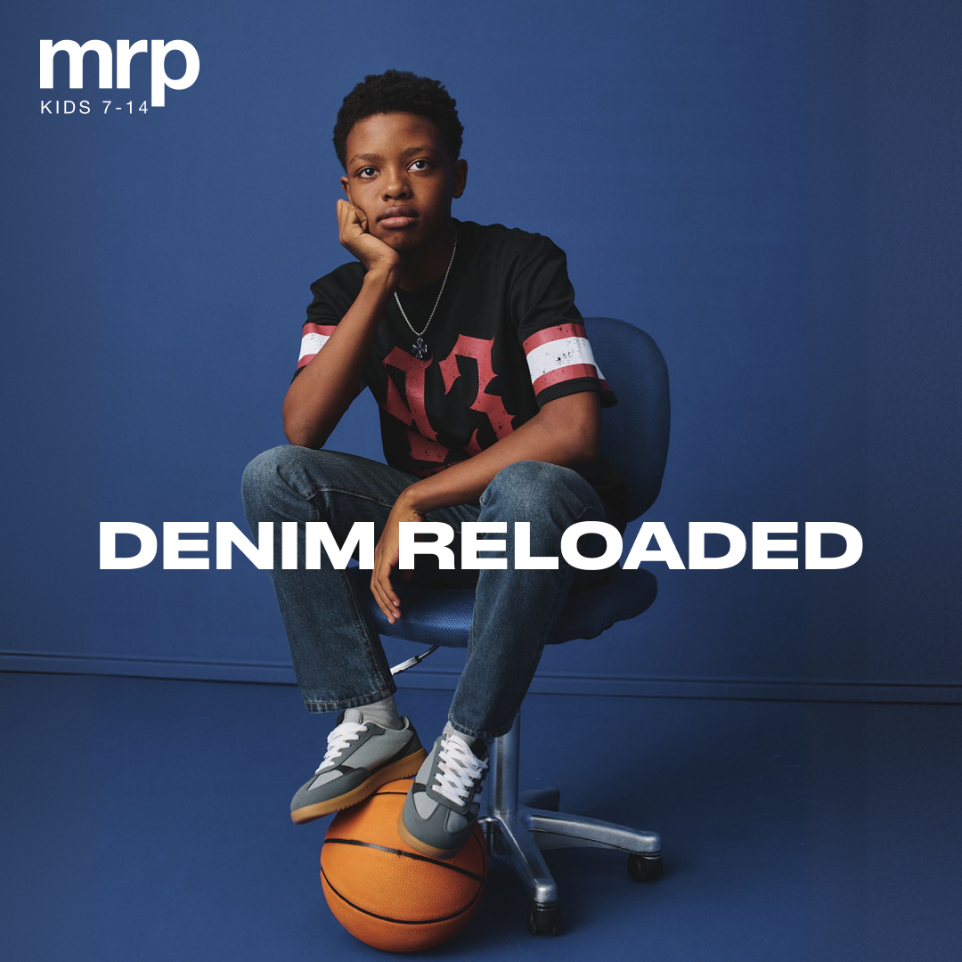 Mr Price Kids Facebook ad: Hey new denim for kids 7-14 is in!