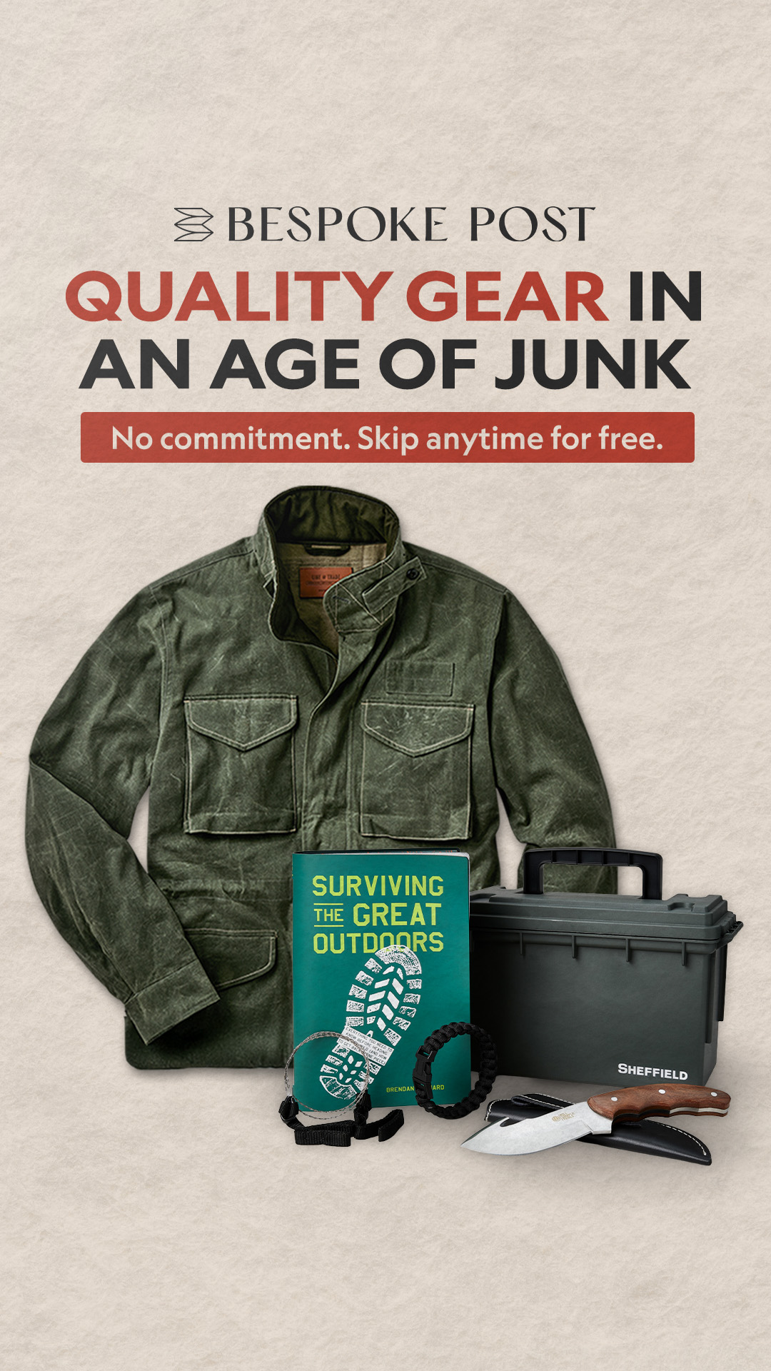 Bespoke Post Facebook ad