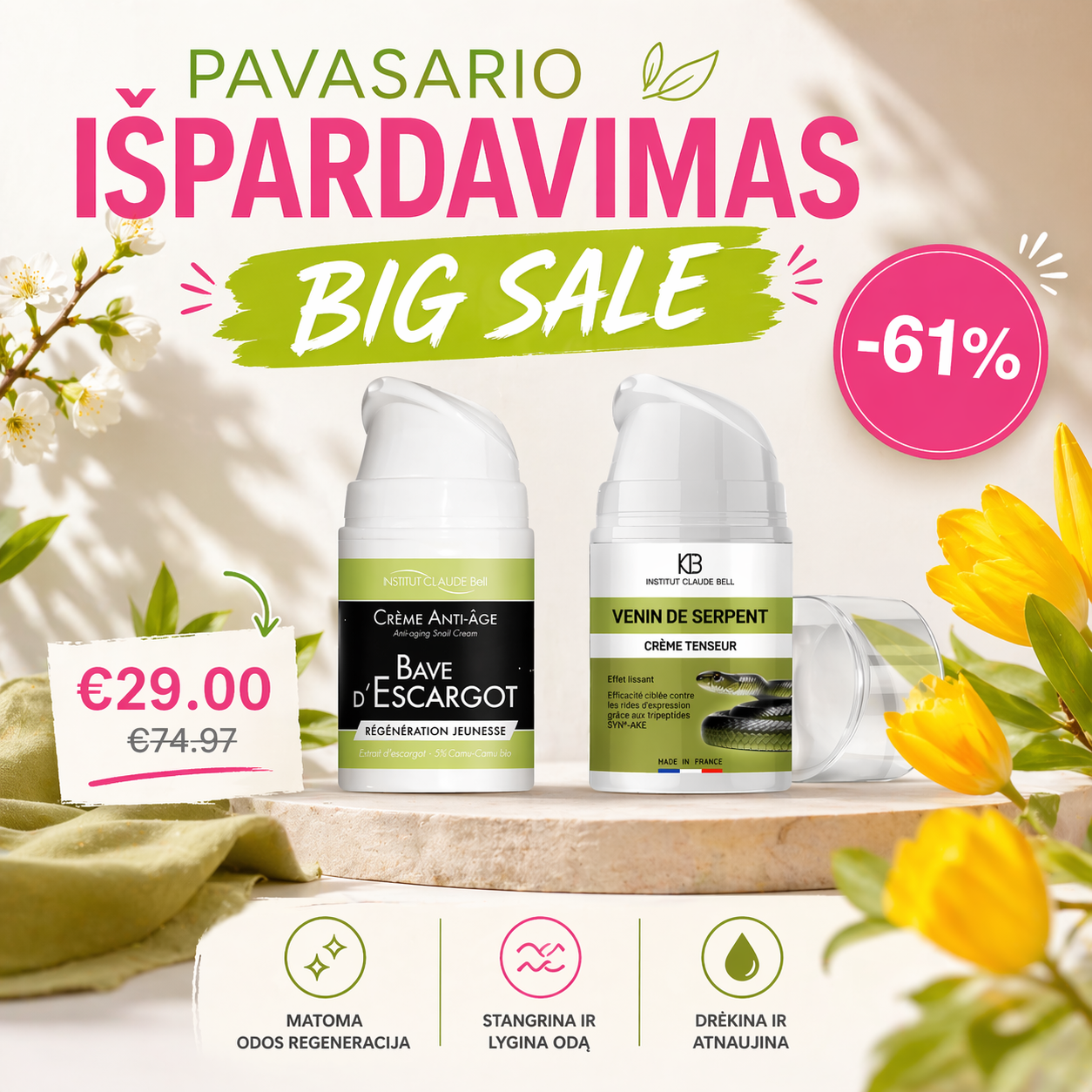 Harmony Plus Lietuva Facebook ad: Tinka visiems odos tipams!