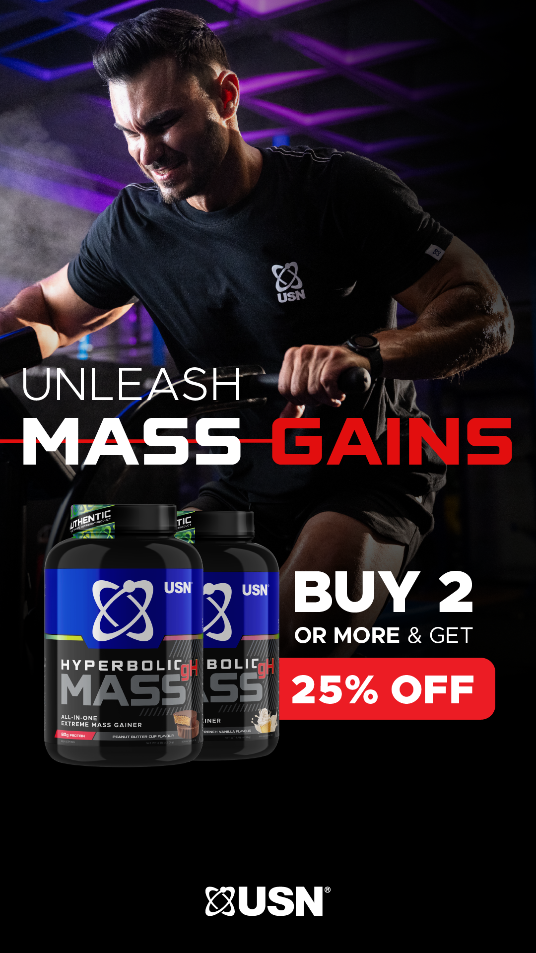 USN UK - Ultimate Sports Nutrition Facebook ad