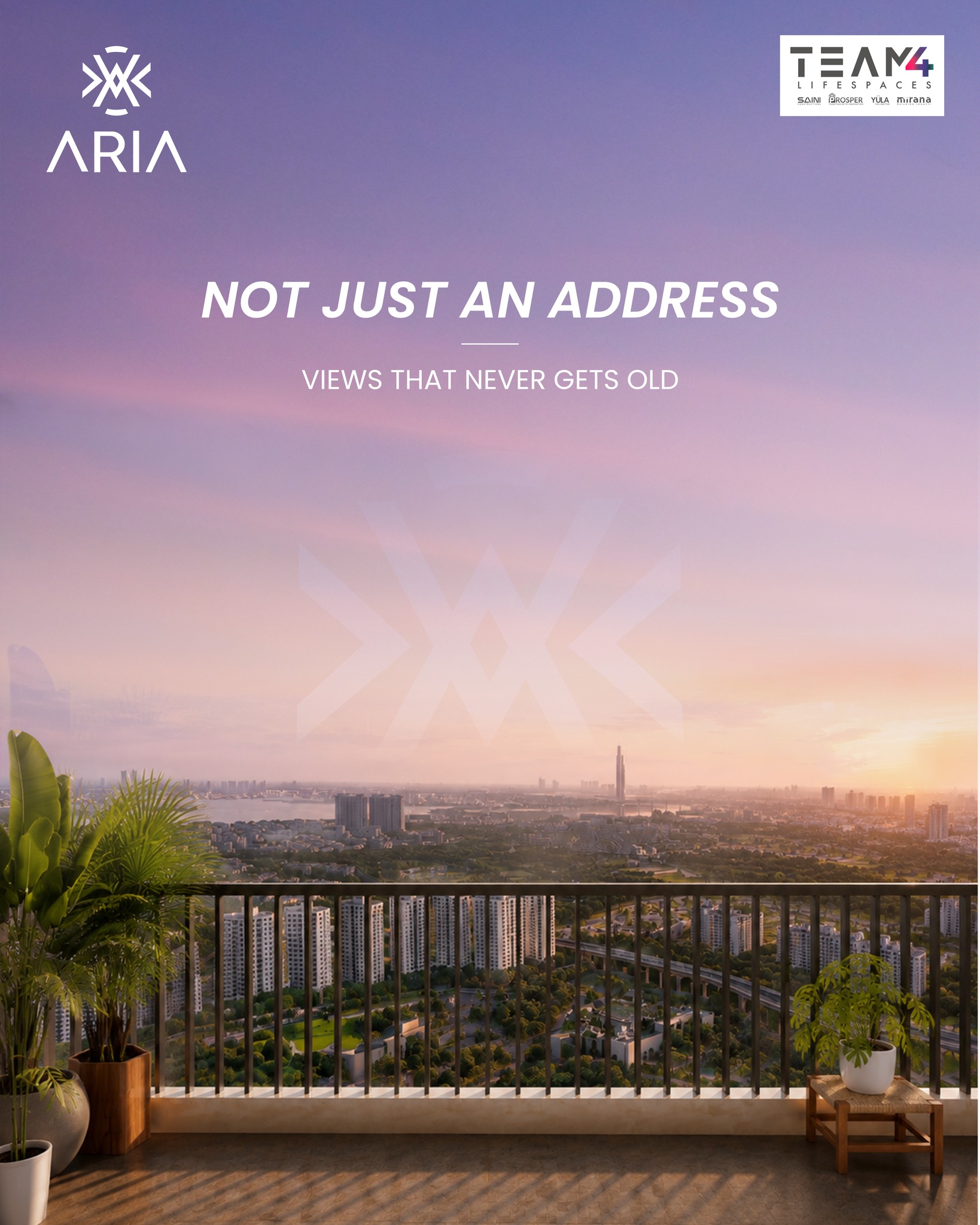 ARIA by Team4 LifeSpaces Facebook ad: There are addresses people give directions by.