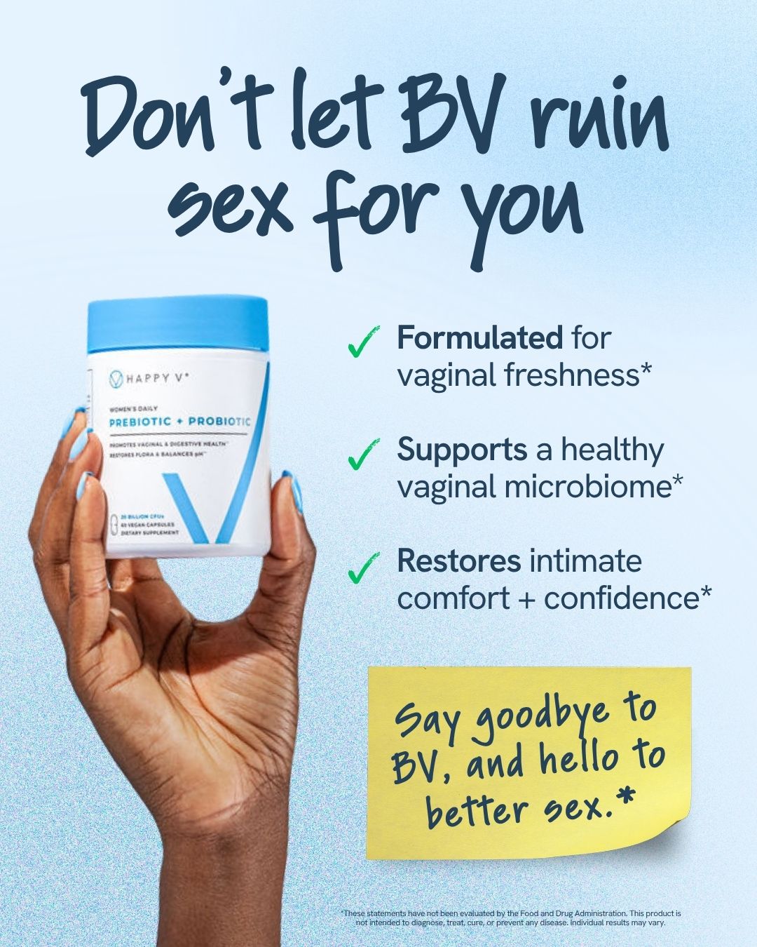 Happy V Facebook ad