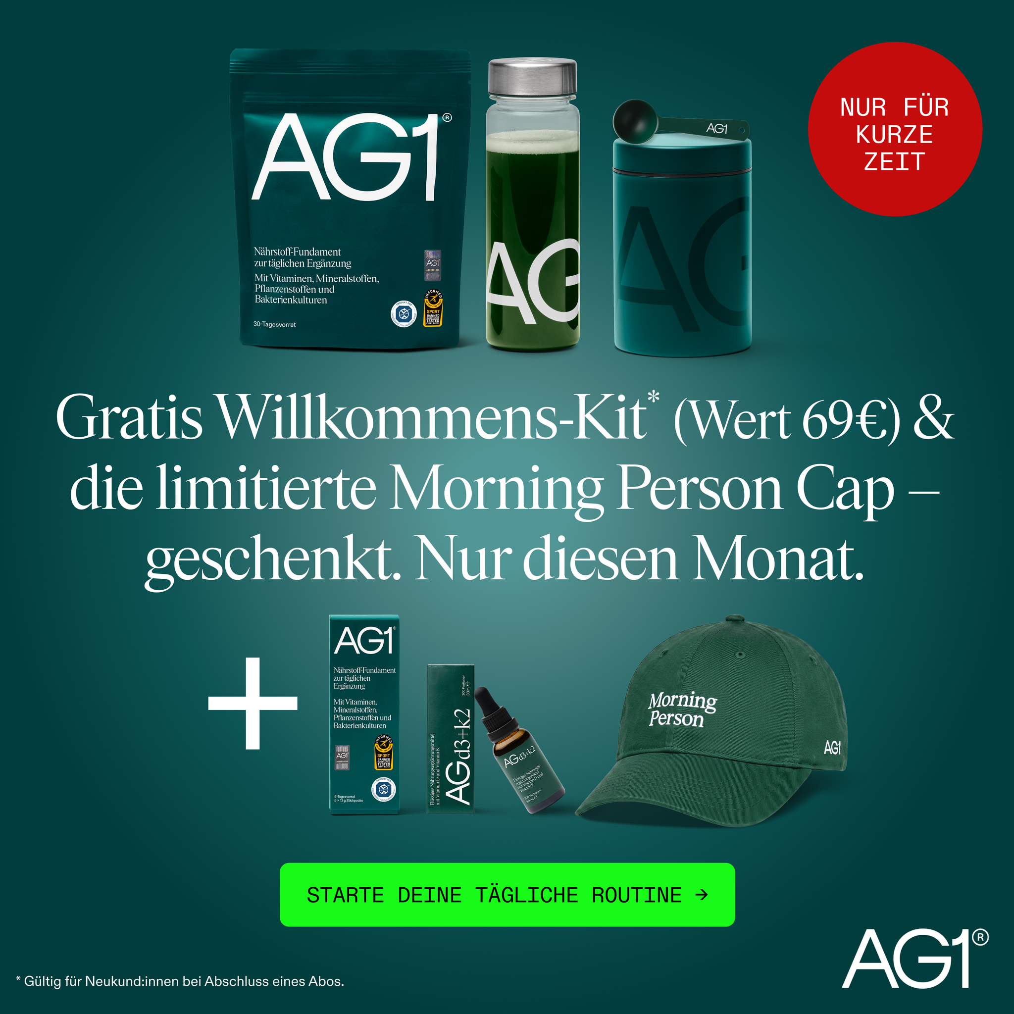 AG1 Deutschland Facebook ad