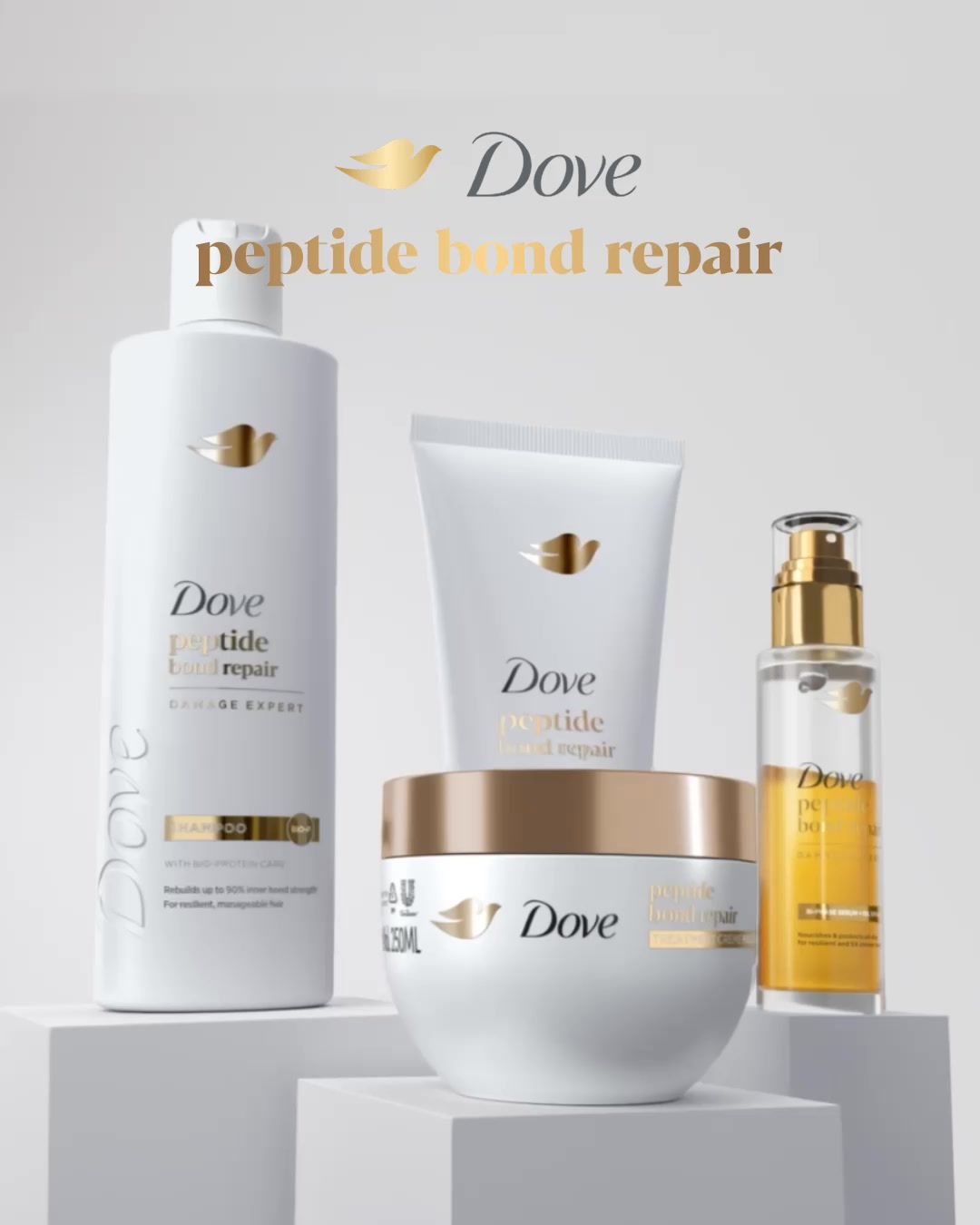 Dove Facebook ad: NEW! Dove Peptide Bond Repair