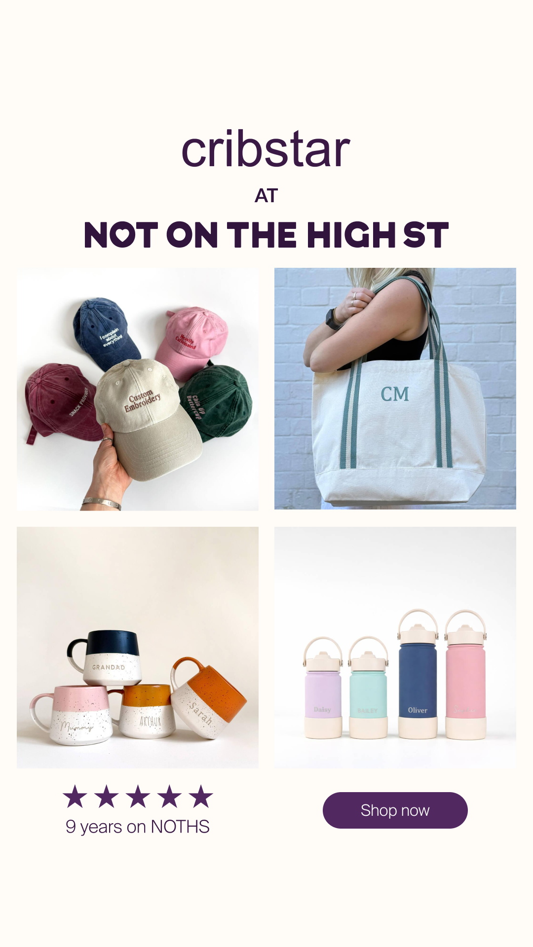 notonthehighstreet Facebook ad