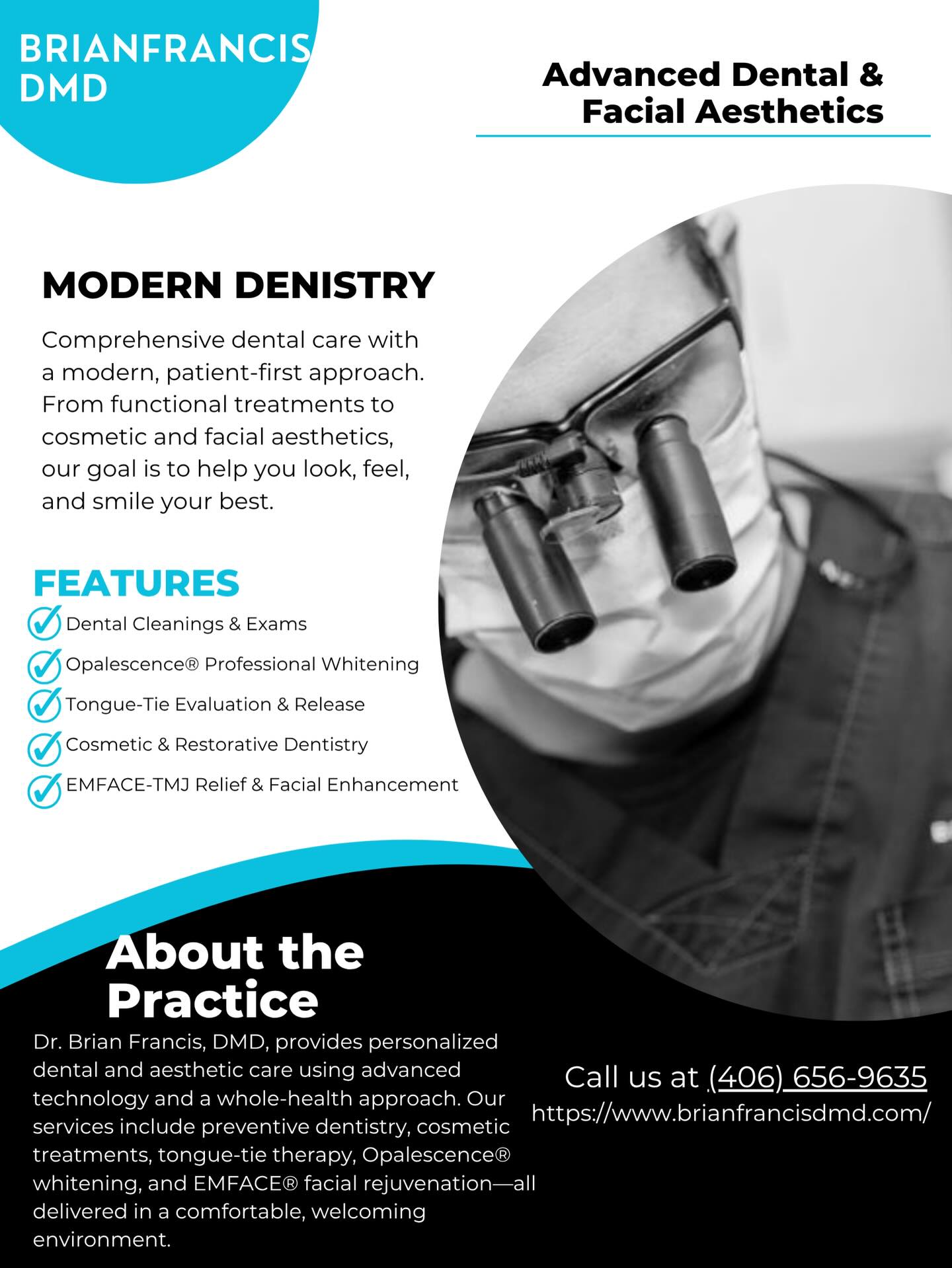 Brian Francis DMD Facebook ad: Modern dentistry meets facial aesthetics