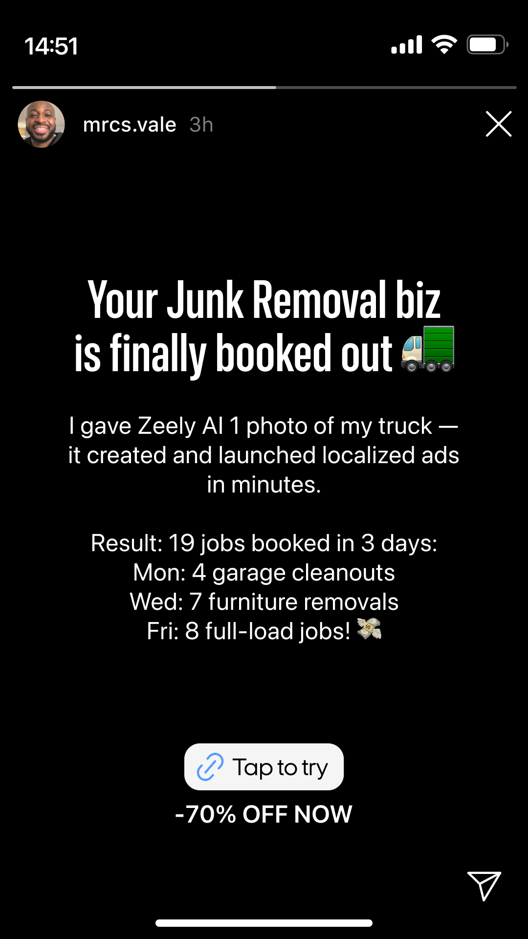 Zeely Facebook ad