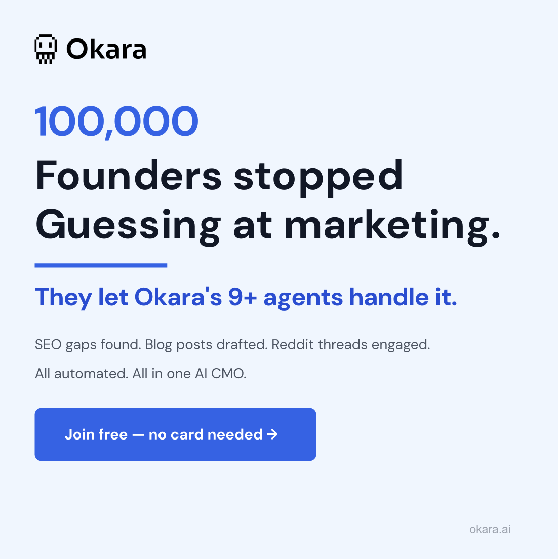 Okara AI Facebook ad