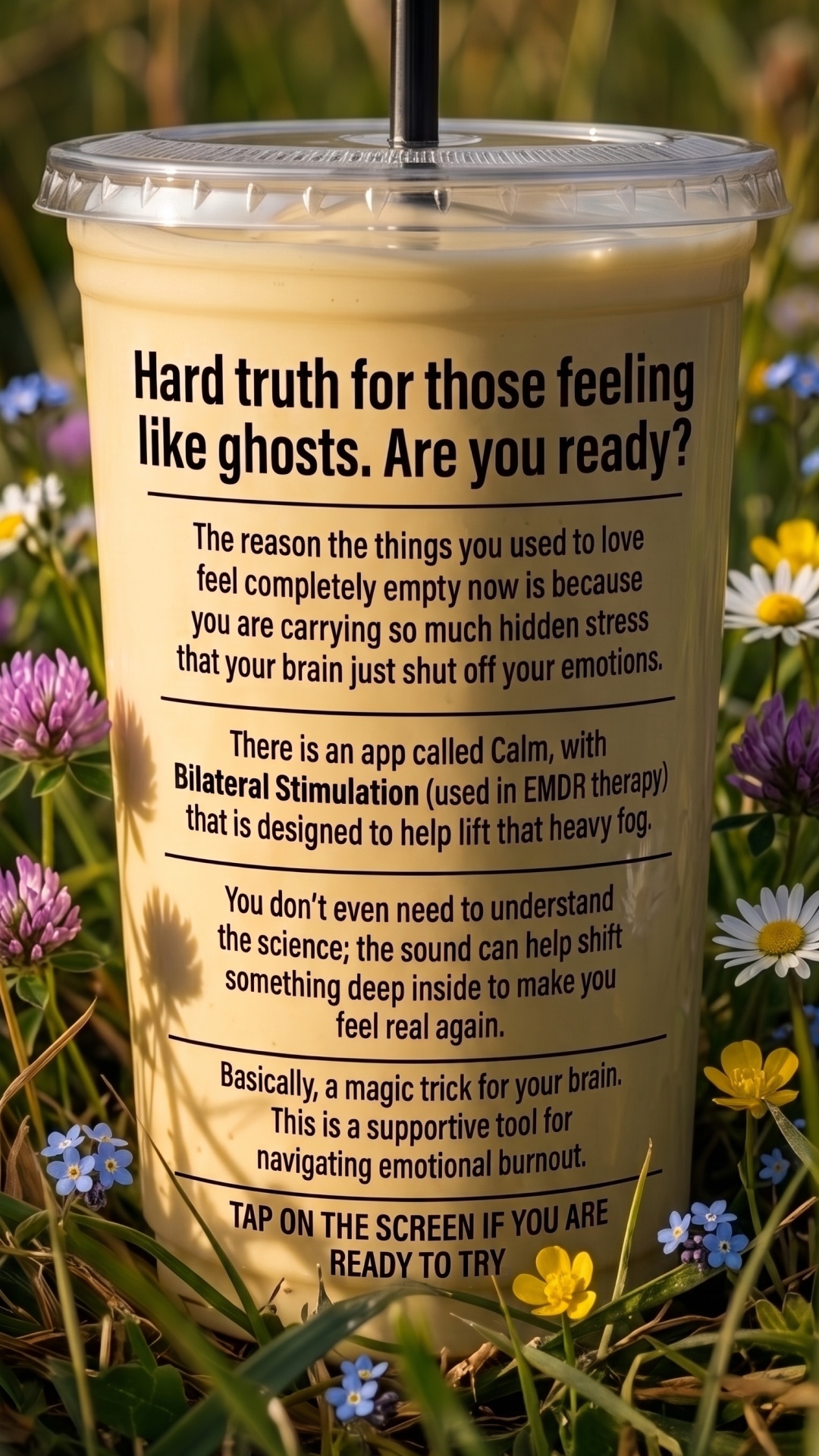 Calm Facebook ad