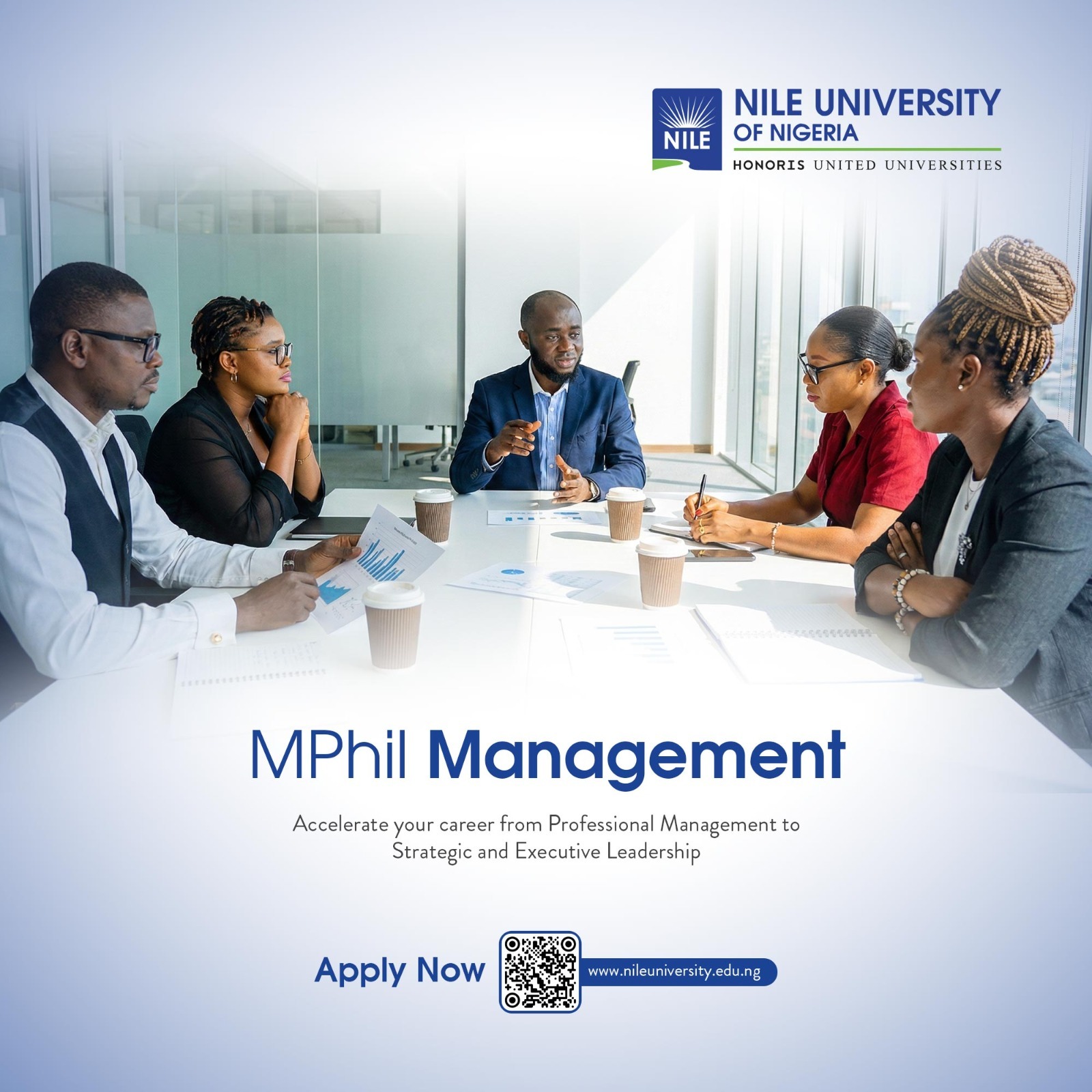 Nile University of Nigeria Facebook ad: Lead With Strategy, Not Guesswork