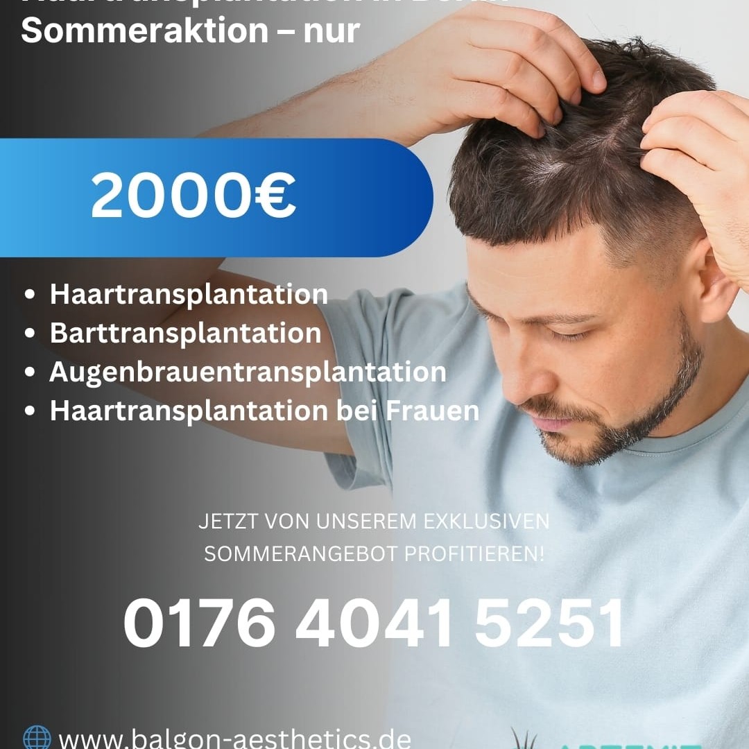 Artemis Hair Clinic Facebook ad: Sommerangebot bis zum 30. Juni 2026