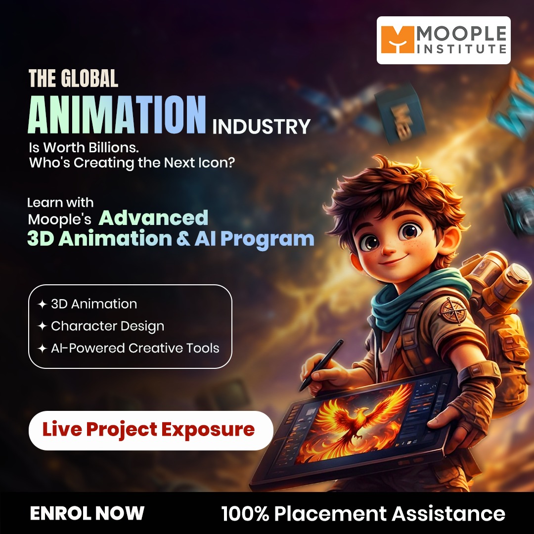 Moople - Institute of Animation and Design Facebook ad