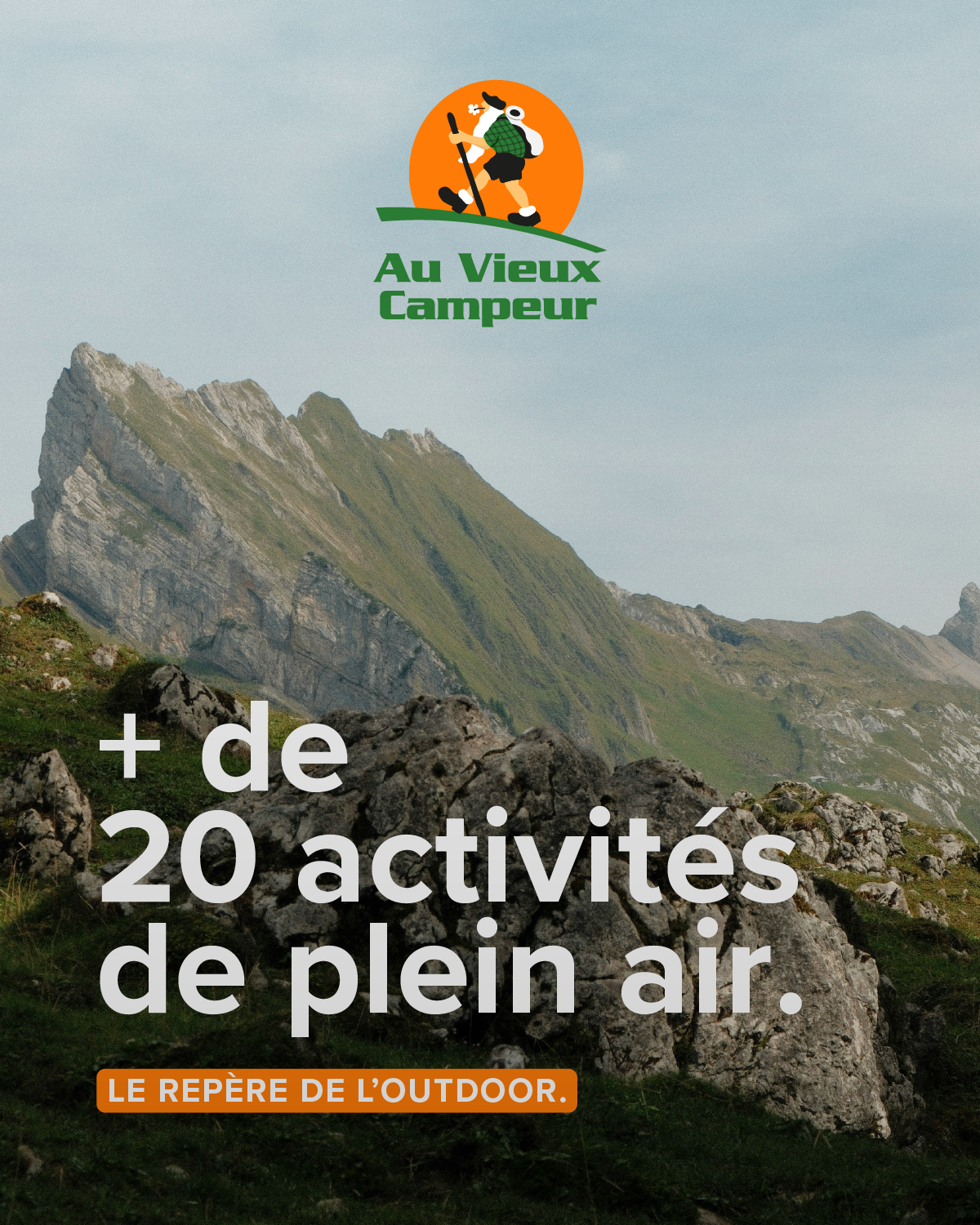 Au Vieux Campeur Facebook ad