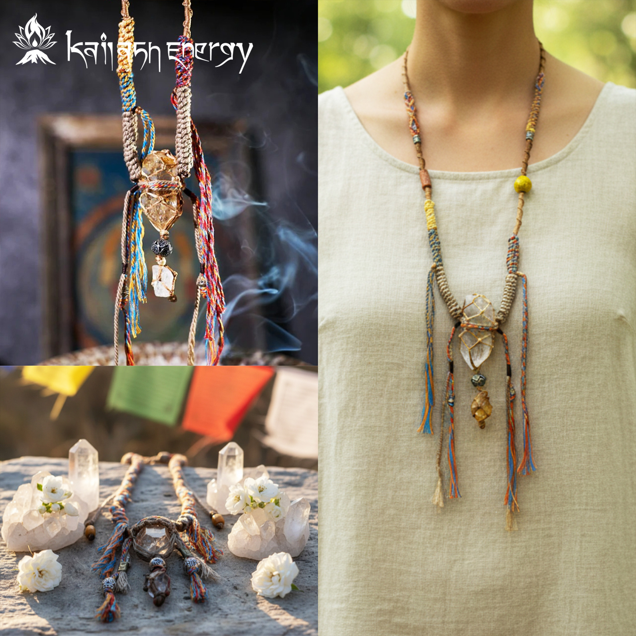 Kailash Energy Facebook ad: Purification Energy · Guardian Threads Crystal Necklace &…