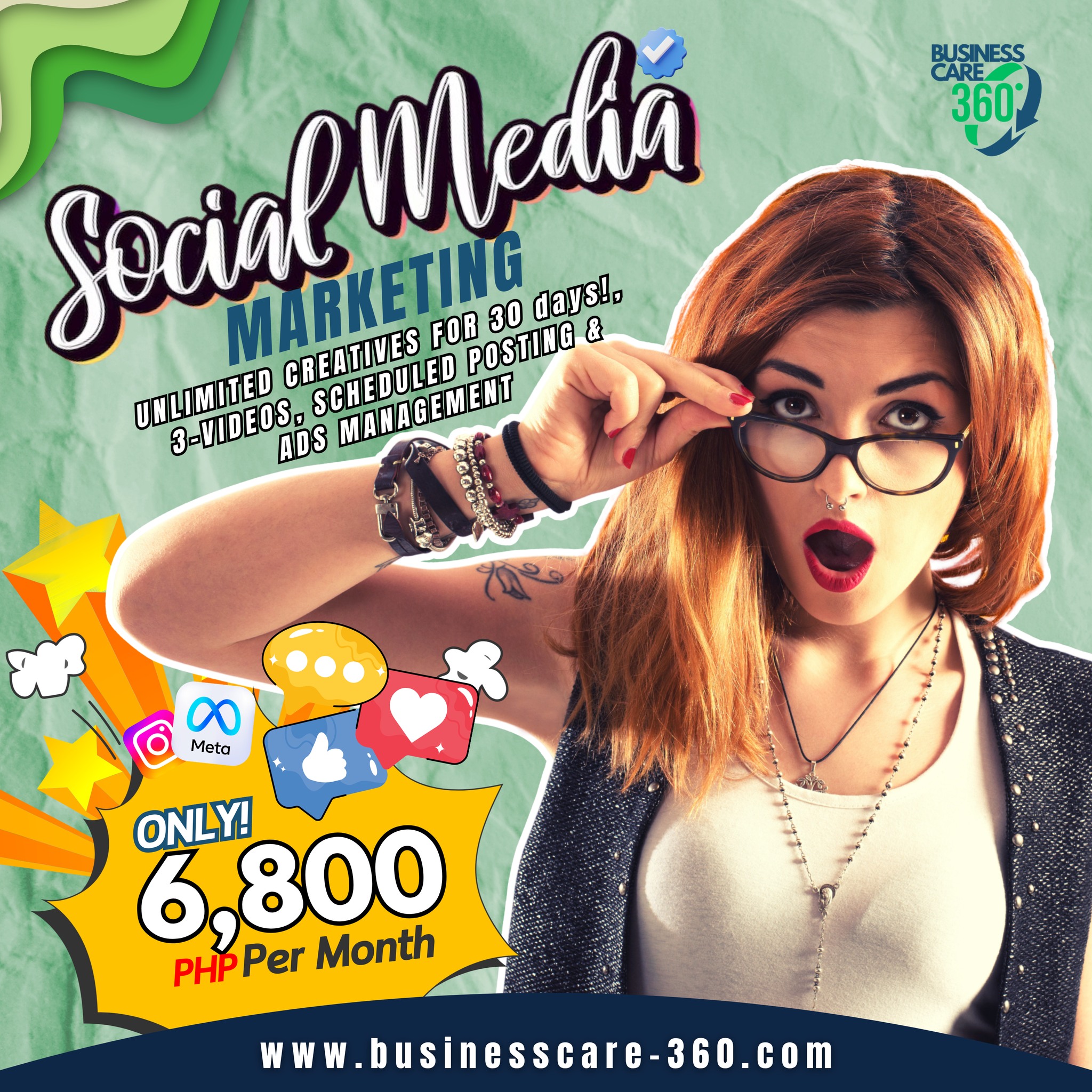 Business Care 360 Corporation Facebook ad: Focus on your business!