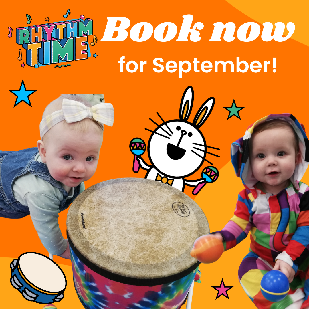 Rhythm Time Solihull and surrounding areas Facebook ad: BOOK NOW