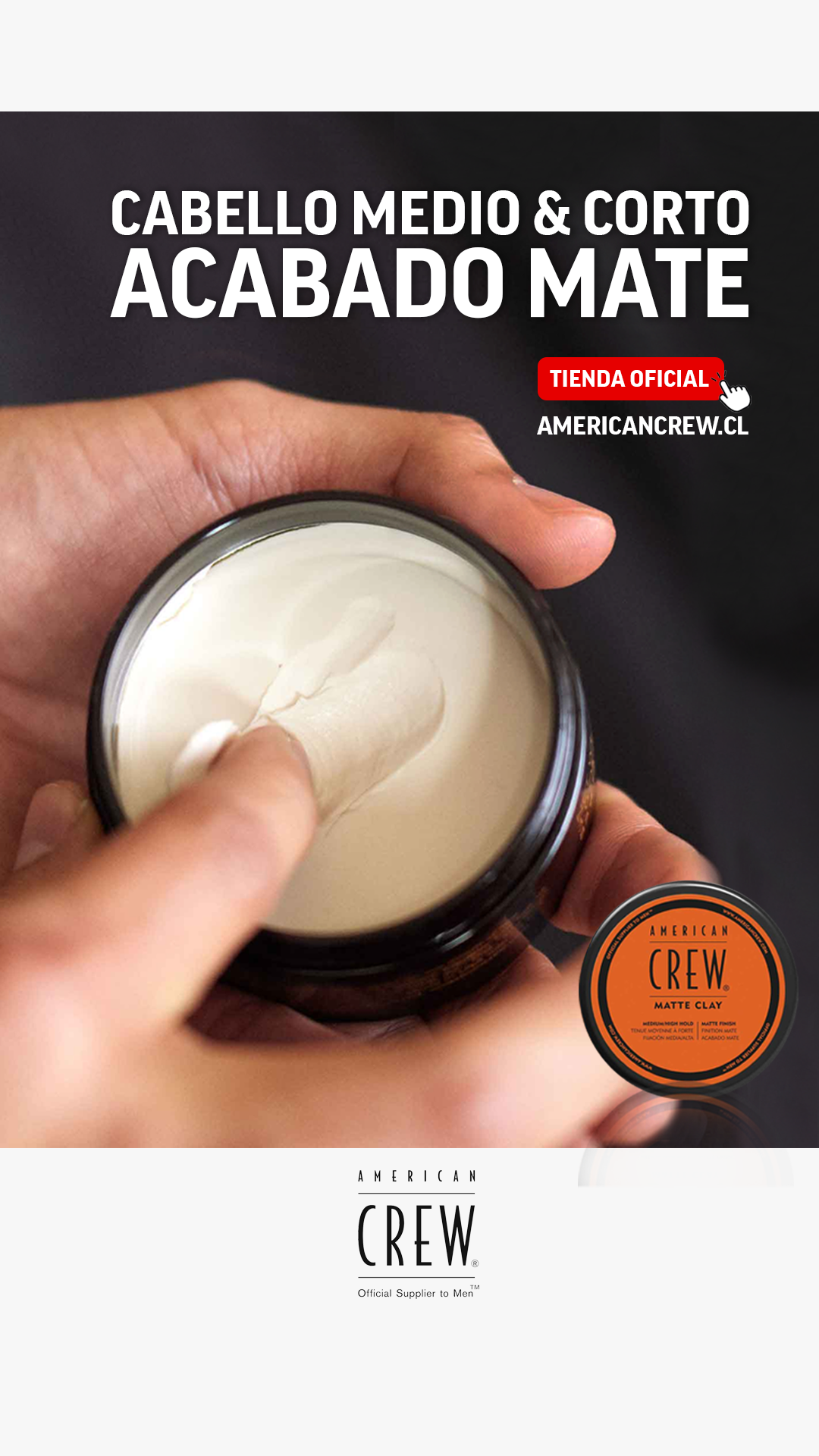 American Crew Chile Facebook ad from Feb 13, 2026