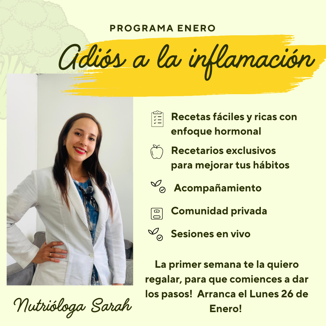 SaludconSarah Facebook ad: Te regalo la primer semana de mi programa Adiós a la…