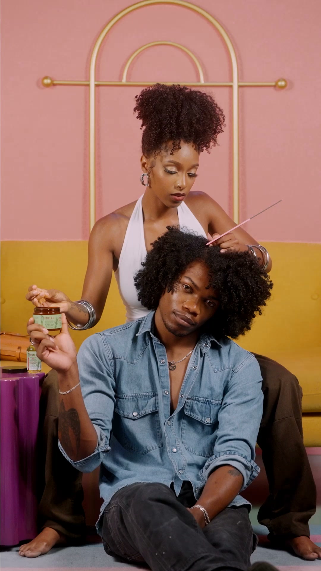 Mielle Organics Facebook ad: Built for every style, every routine.