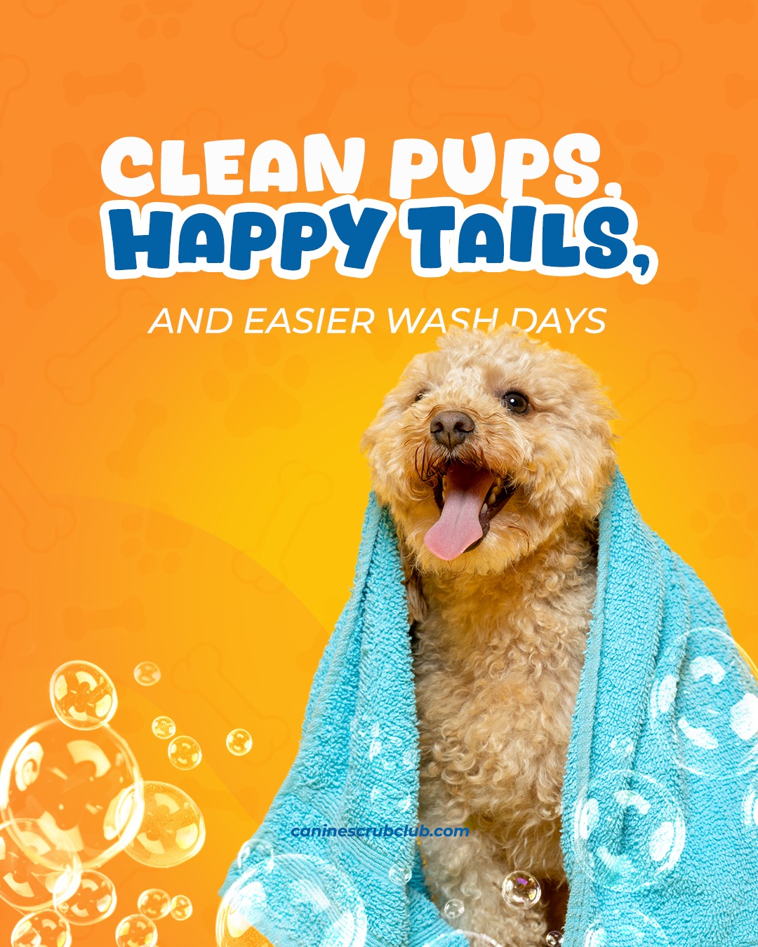 Canine Scrub Club Facebook ad: Welcome to Canine Scrub Club.