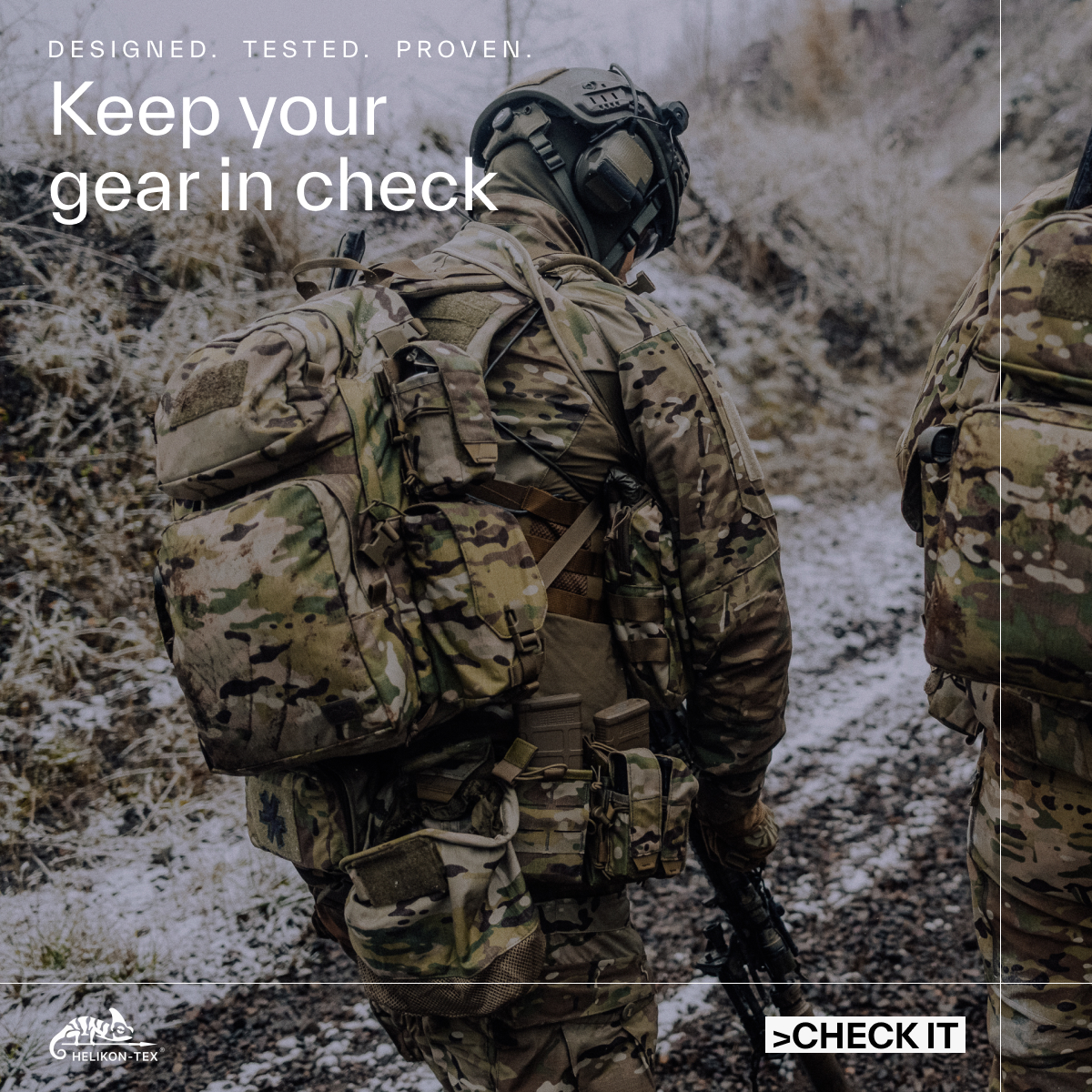 Helikon-Tex Facebook ad: Carry Gear Your Way