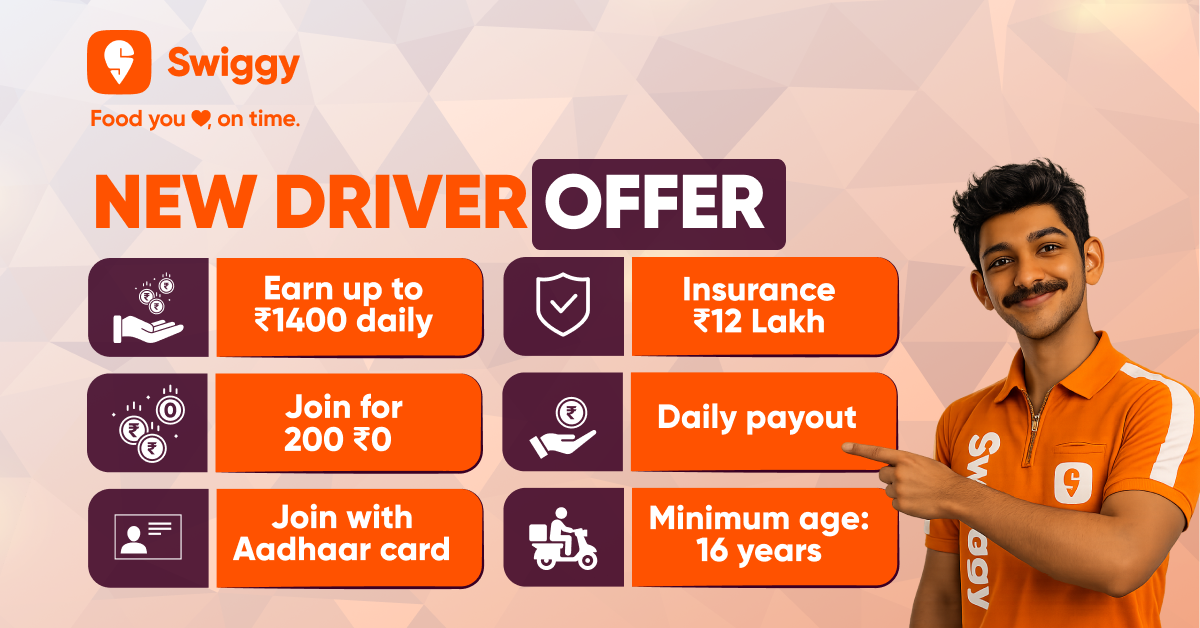 Swiggy Delivery Partners Facebook ad