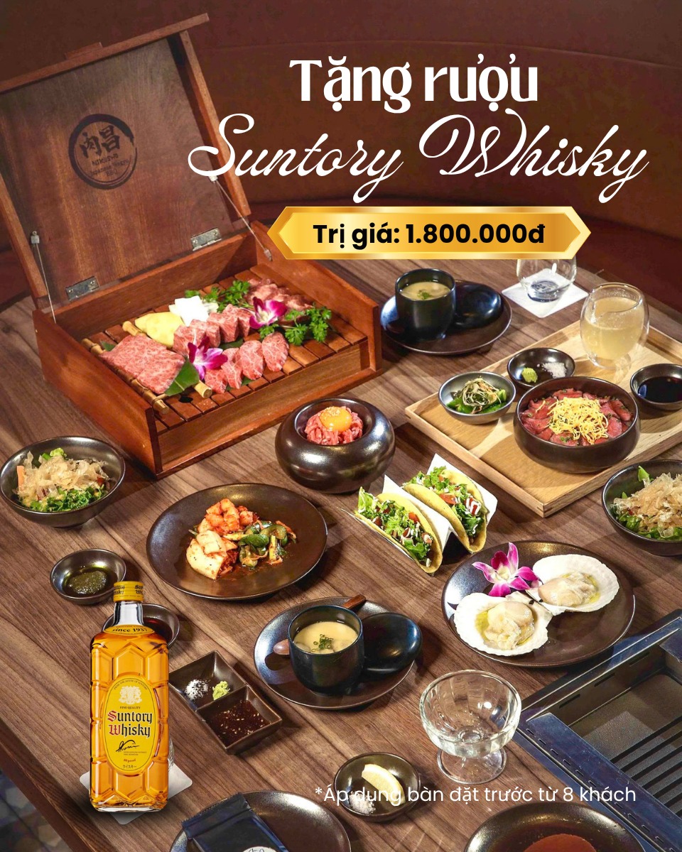 Nikusho - Japanese Wagyu BBQ Facebook ad: 𝐌𝐨́𝐧 𝐪𝐮𝐚̀ 𝐭𝐡𝐮̛𝐨̛̣𝐧𝐠 𝐡𝐚̣𝐧𝐠 𝐝𝐚̀𝐧𝐡 𝐜𝐡𝐨…