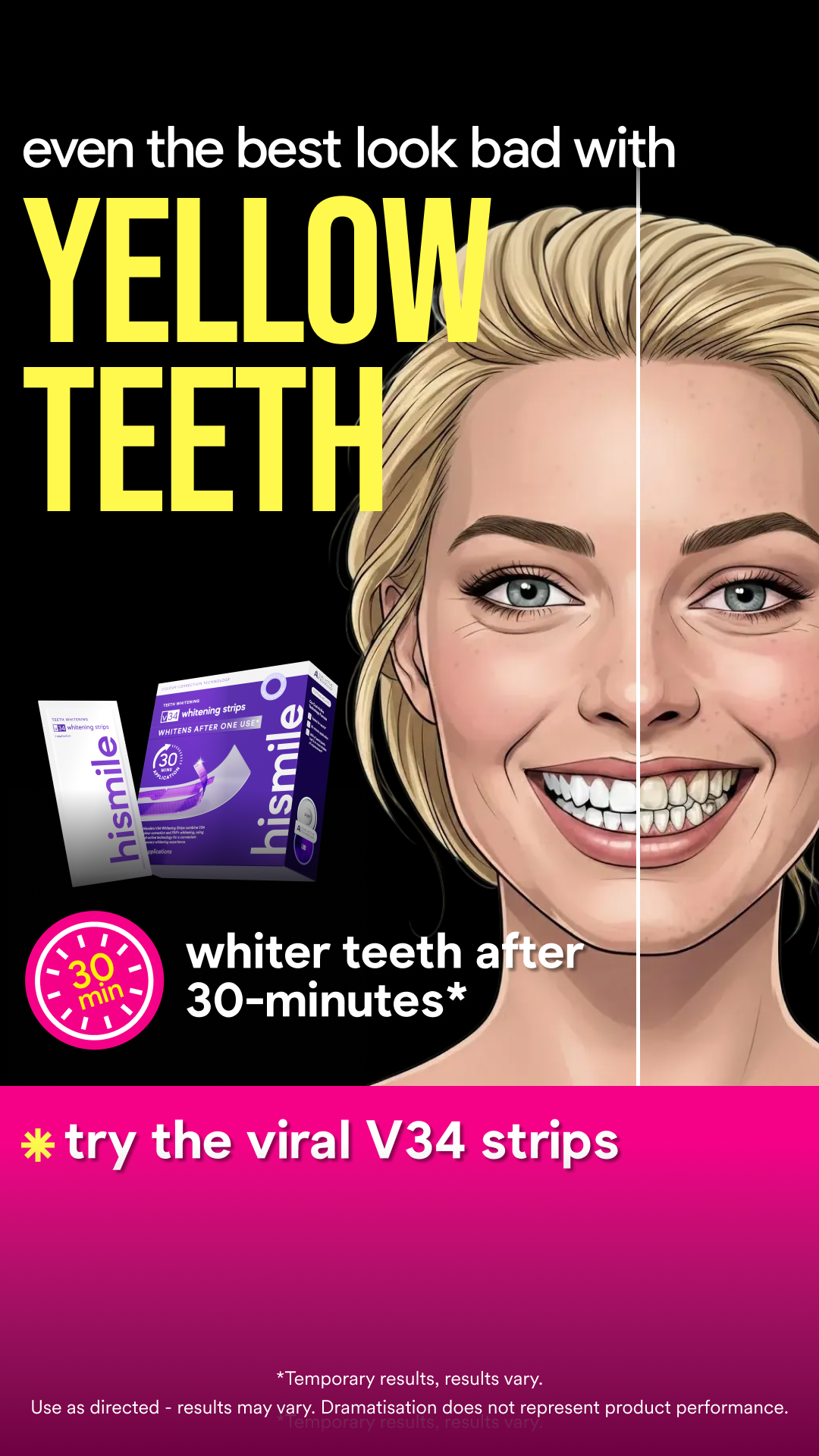 Hismile Facebook ad