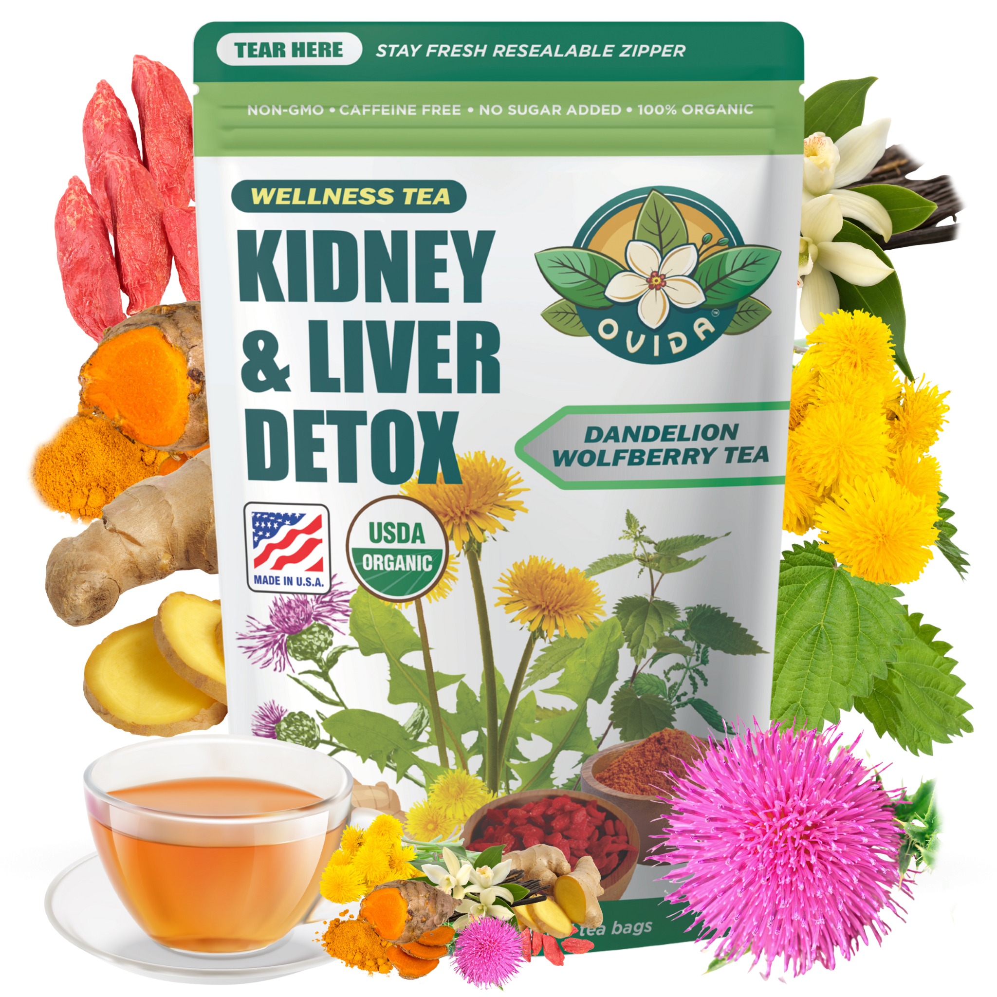 Ovida Organics Facebook ad