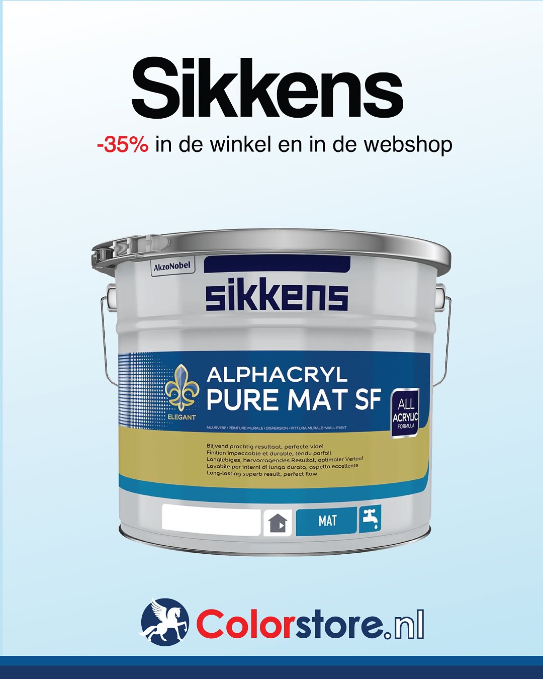 colorstore.nl Facebook ad: Topmerken verf bij de grootste verf en behangwinkel…