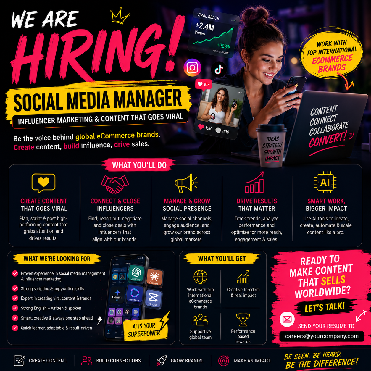 FastX Media Facebook ad: HIRING