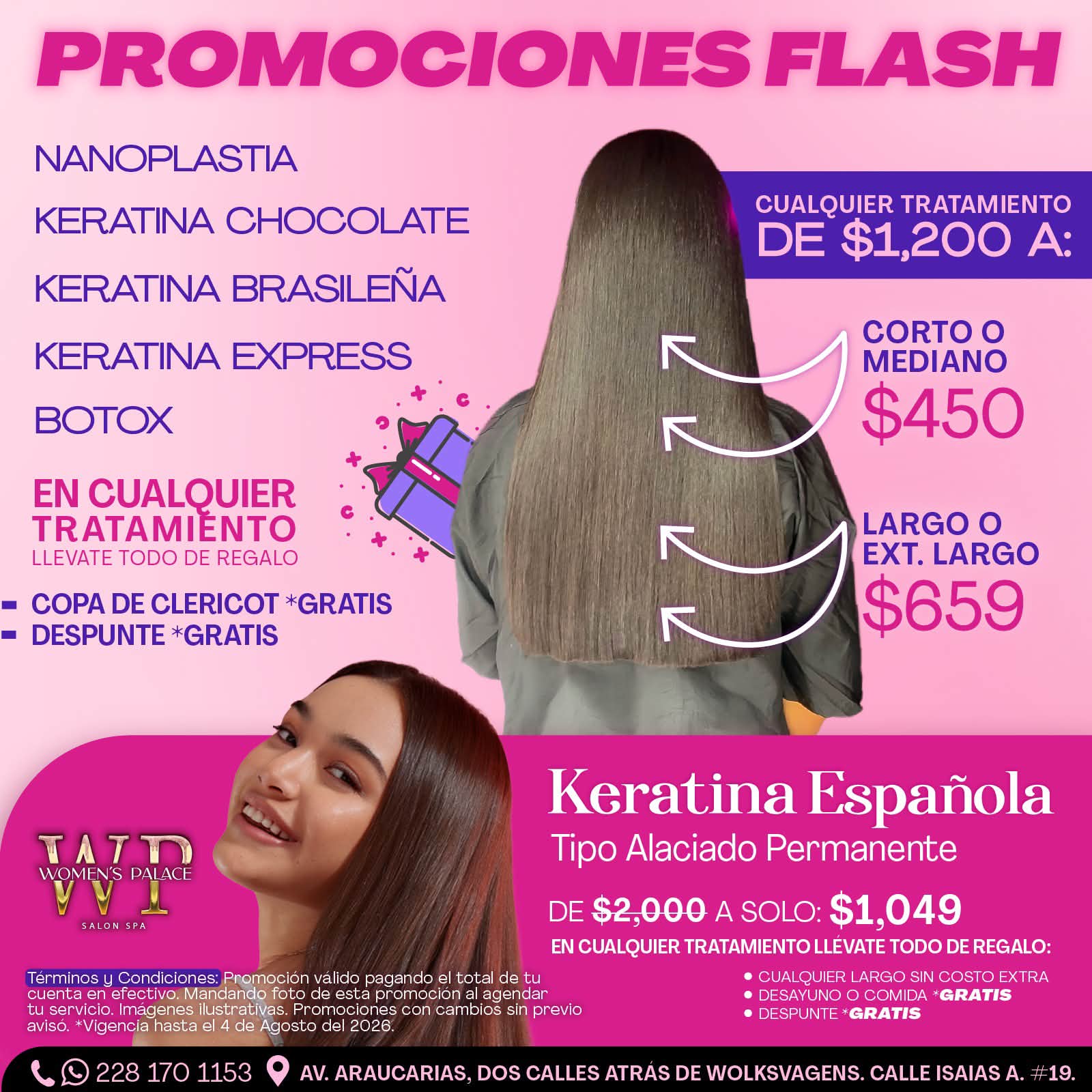 Women's Palace Salon Spa Xalapa Facebook ad