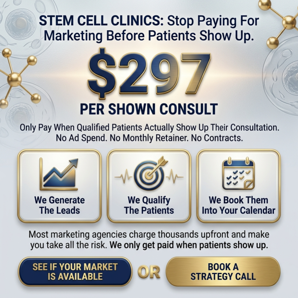 Prime Legacy Strategies Facebook ad: Only $297 when a qualified patient shows up.