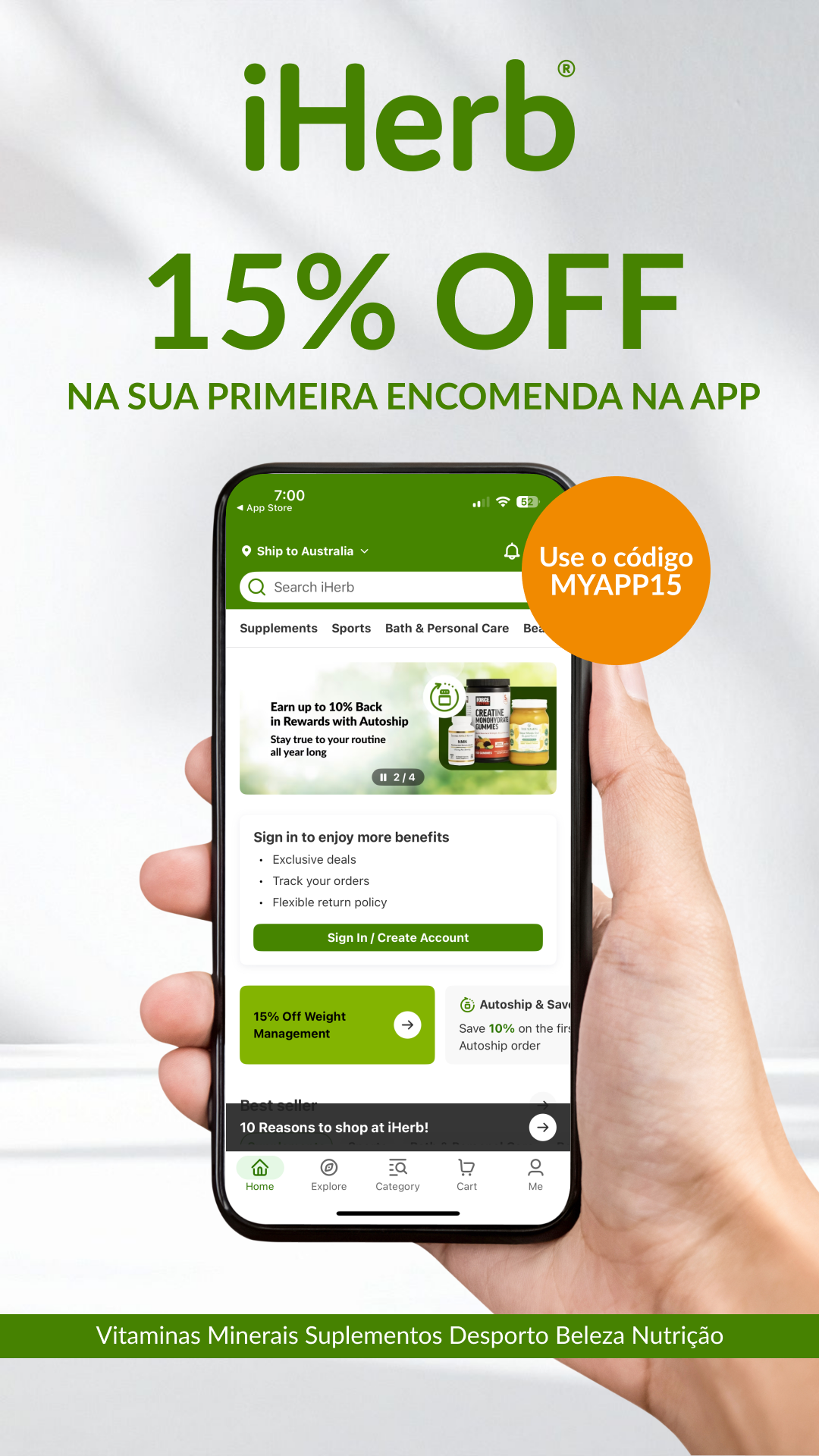iHerb Facebook ad