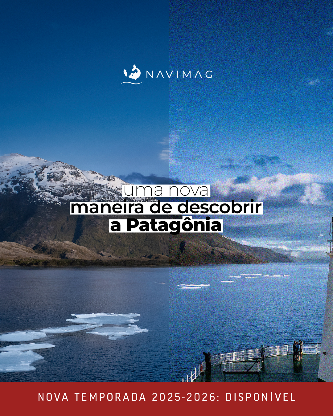 Navimag Facebook ad: Navegue pela Patagônia!