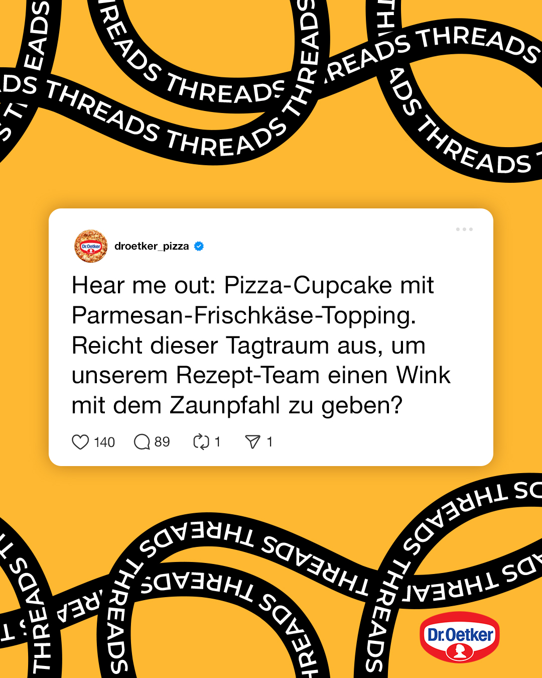 Dr. Oetker Pizza Deutschland Facebook ad: Wo träumt ihr euch geschmacklich hin und welches…