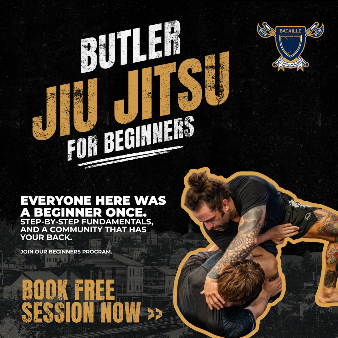 Bataille Jiu Jitsu Academy Facebook ad: BOOK YOUR FREE JIU JITSU SESSION