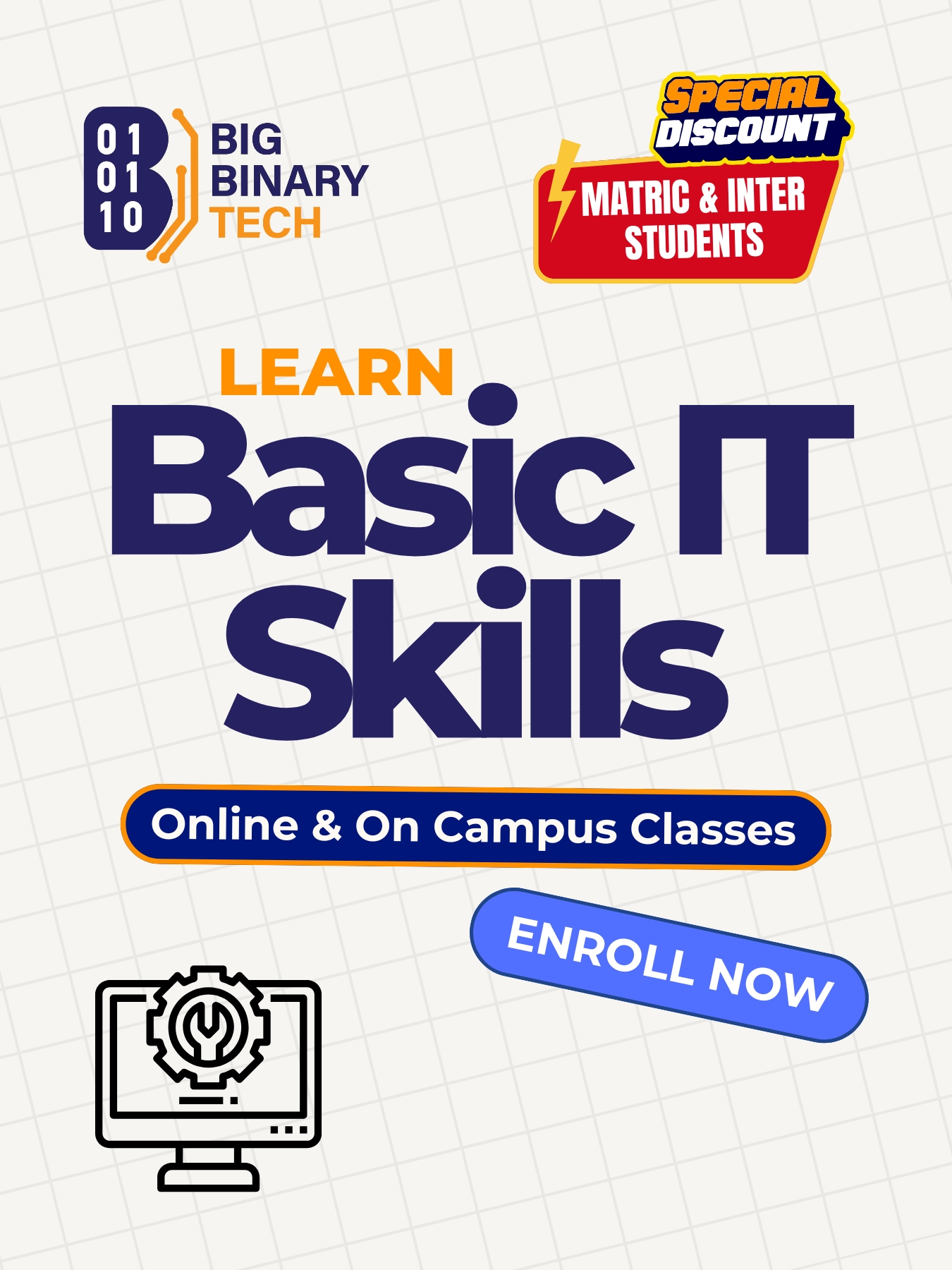Big Binary Trainings Facebook ad: Upgrade Your Skills.