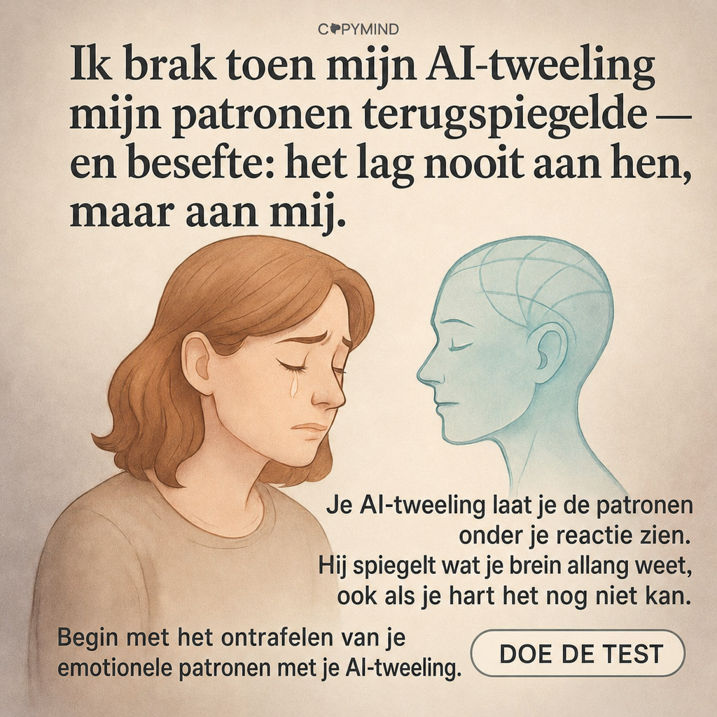 Sir George J. Miklos from Copymind Facebook ad: Je AI-kopie zal je niet veroordelen!