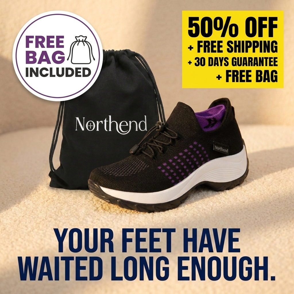 Northend USA Facebook ad: It's Not Your Age. It's Your Shoes