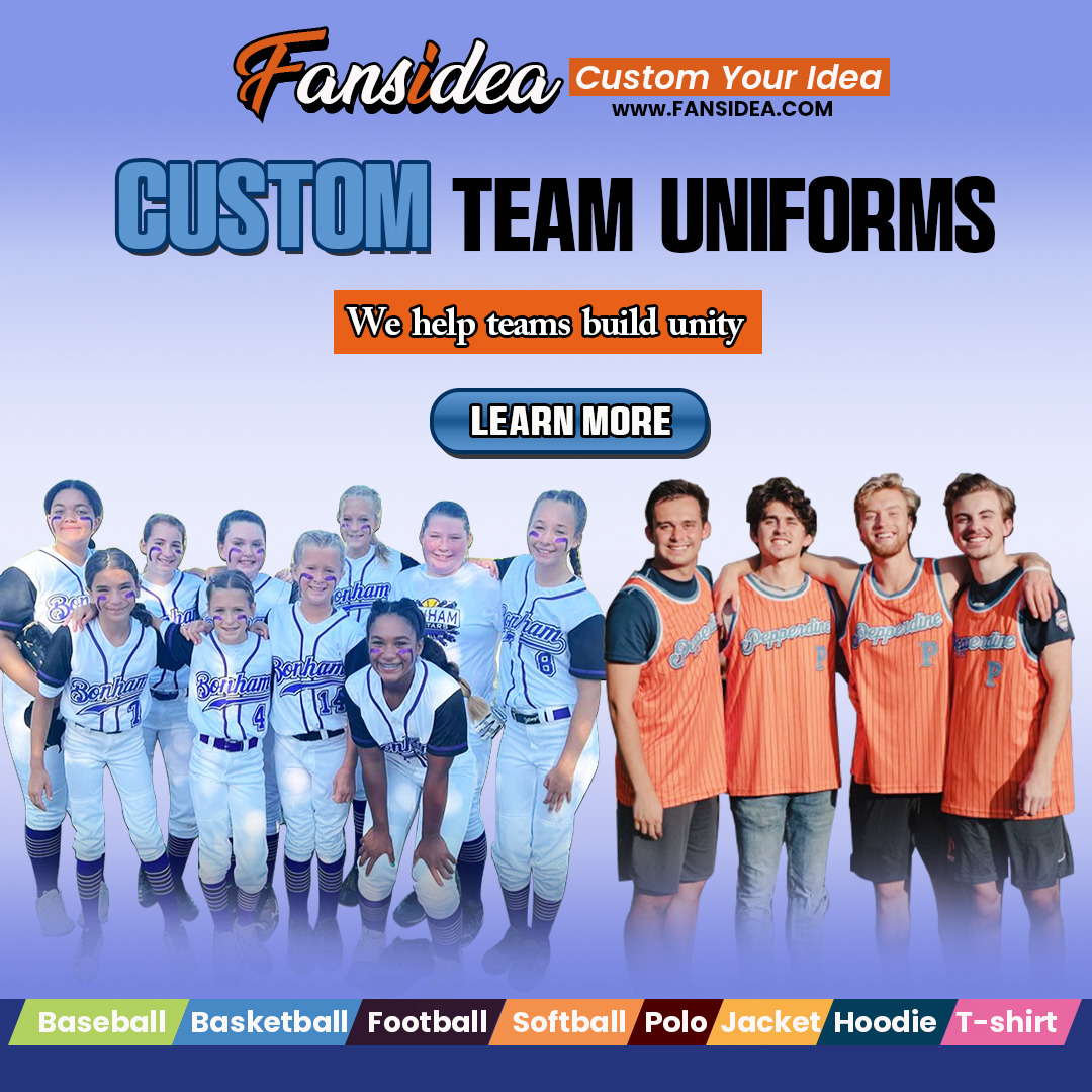 Fansidea.com Facebook ad: Easily add names, numbers & logos