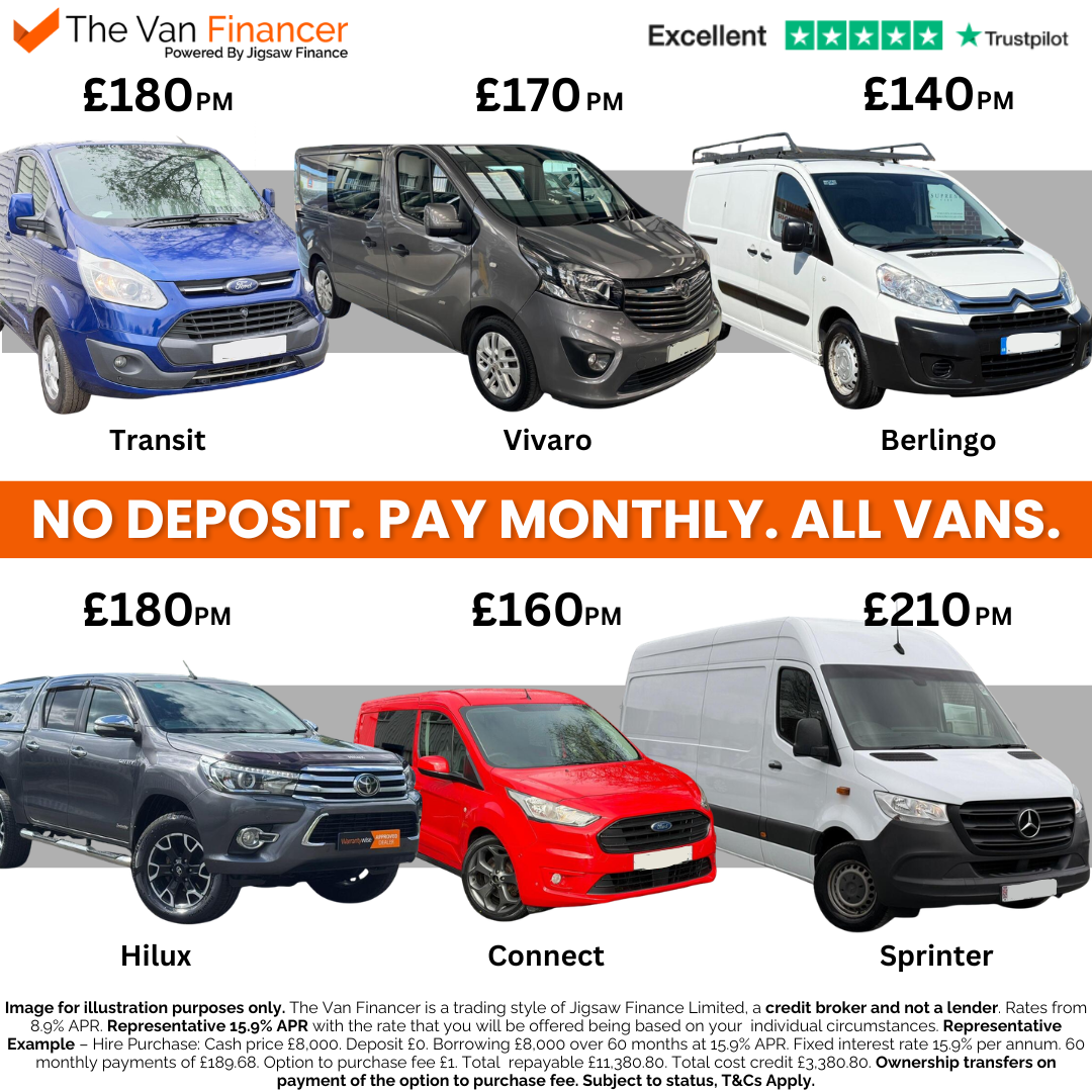 The Van Financer Facebook ad: Van Finance & Loans Specialist | No Deposit