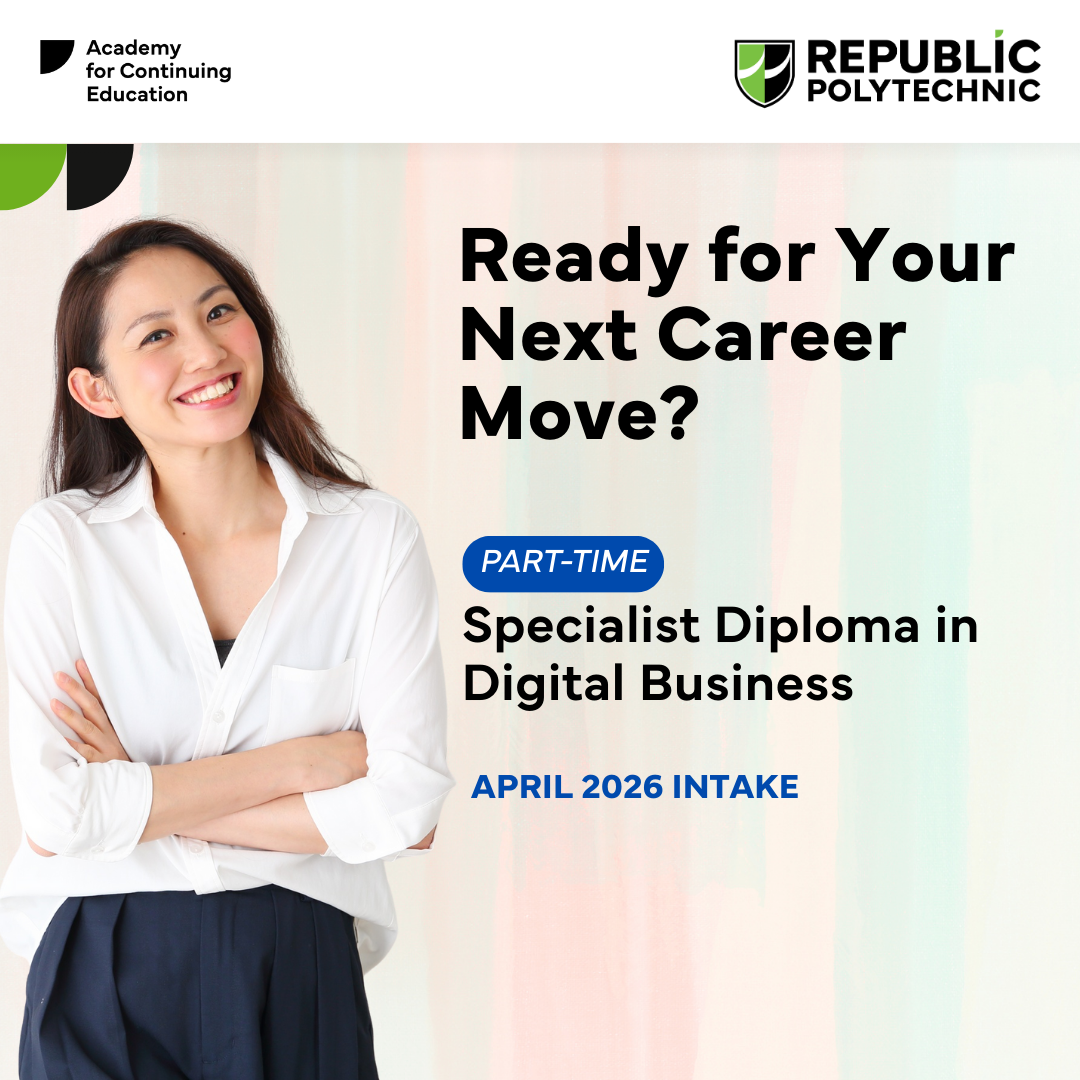 Republic Polytechnic School of Business - RP SBZ Facebook ad: Digital skills are no longer optional in today’s…