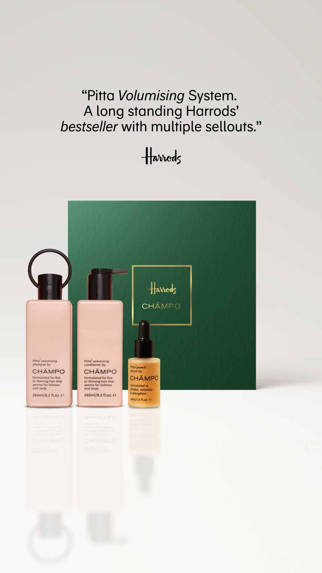 Chāmpo Haircare Facebook ad