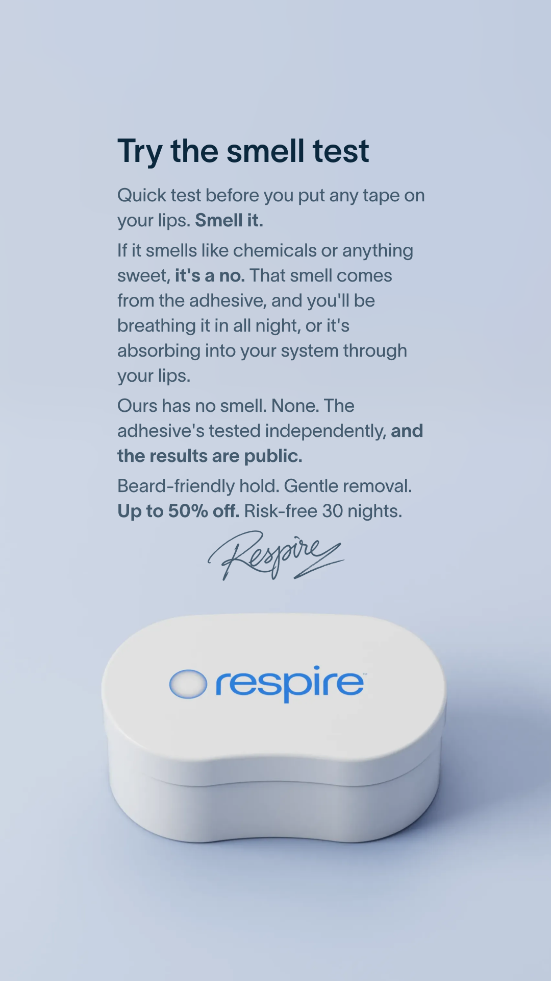 Try Respire Facebook ad