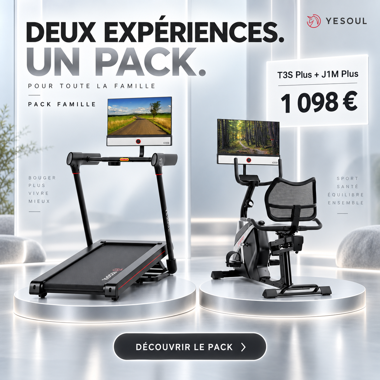 Yesoul Fitness France Facebook ad: Cet été, offrez à votre famille un espace fitness à…