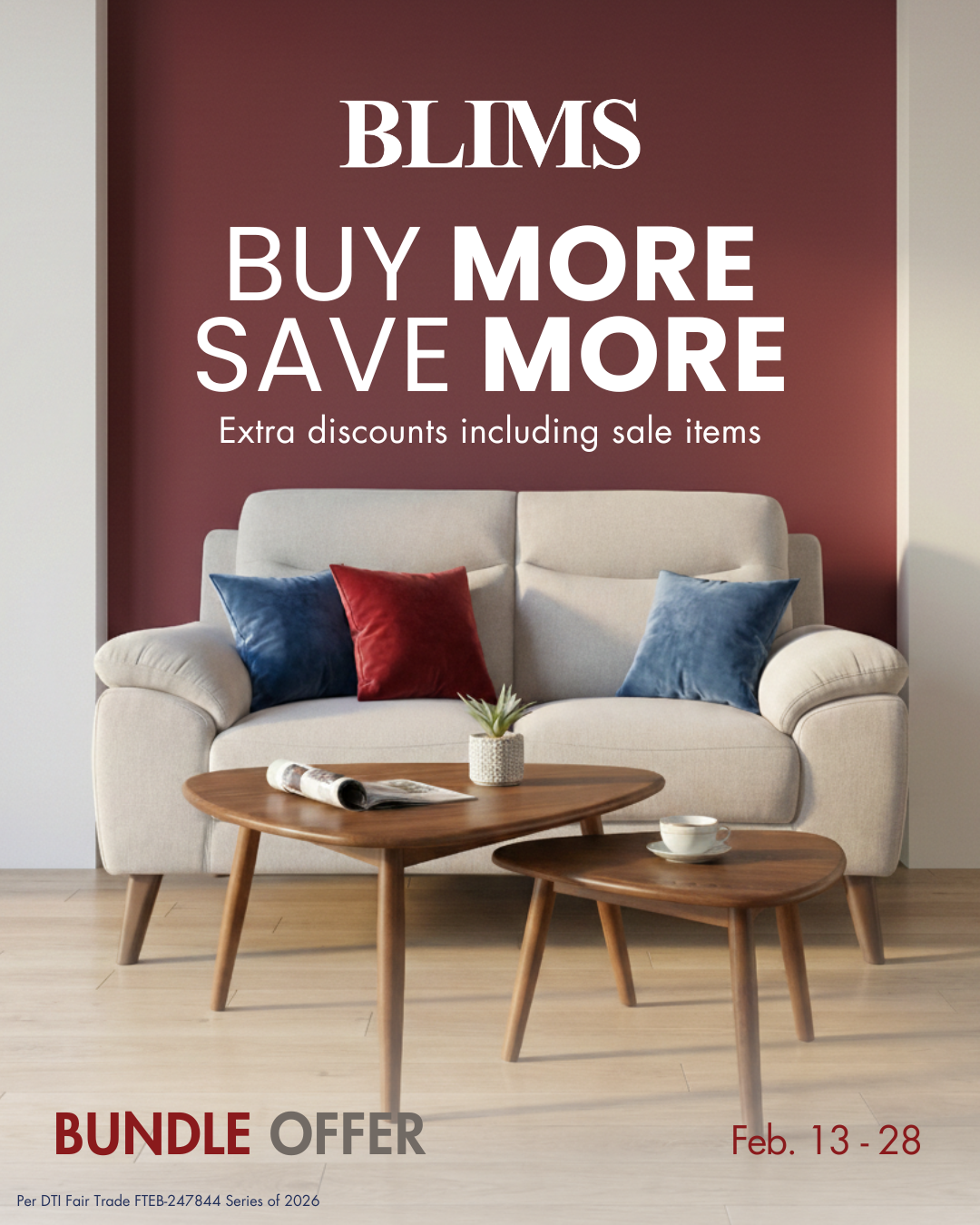 BLIMS Fine Furniture Facebook ad