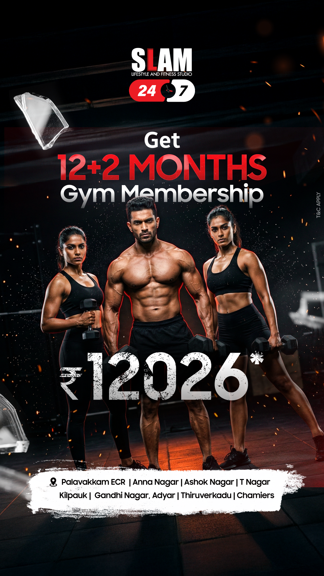 SLAM Lifestyle and Fitness Studio Facebook ad