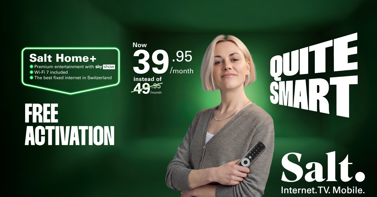 Salt Mobile Facebook ad: Internet - TV